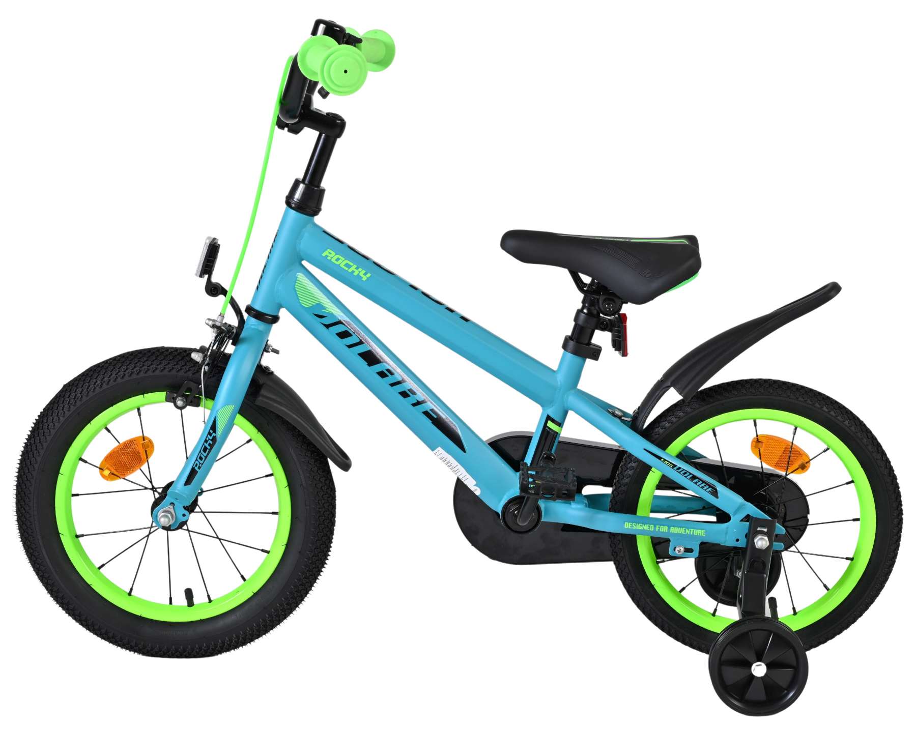 Volare Rocky Kinderfiets - Jongens - 14 inch - Groen 7 Volare Rocky Kinderfiets - Jongens - 14 inch - Groen - Afbeelding 7