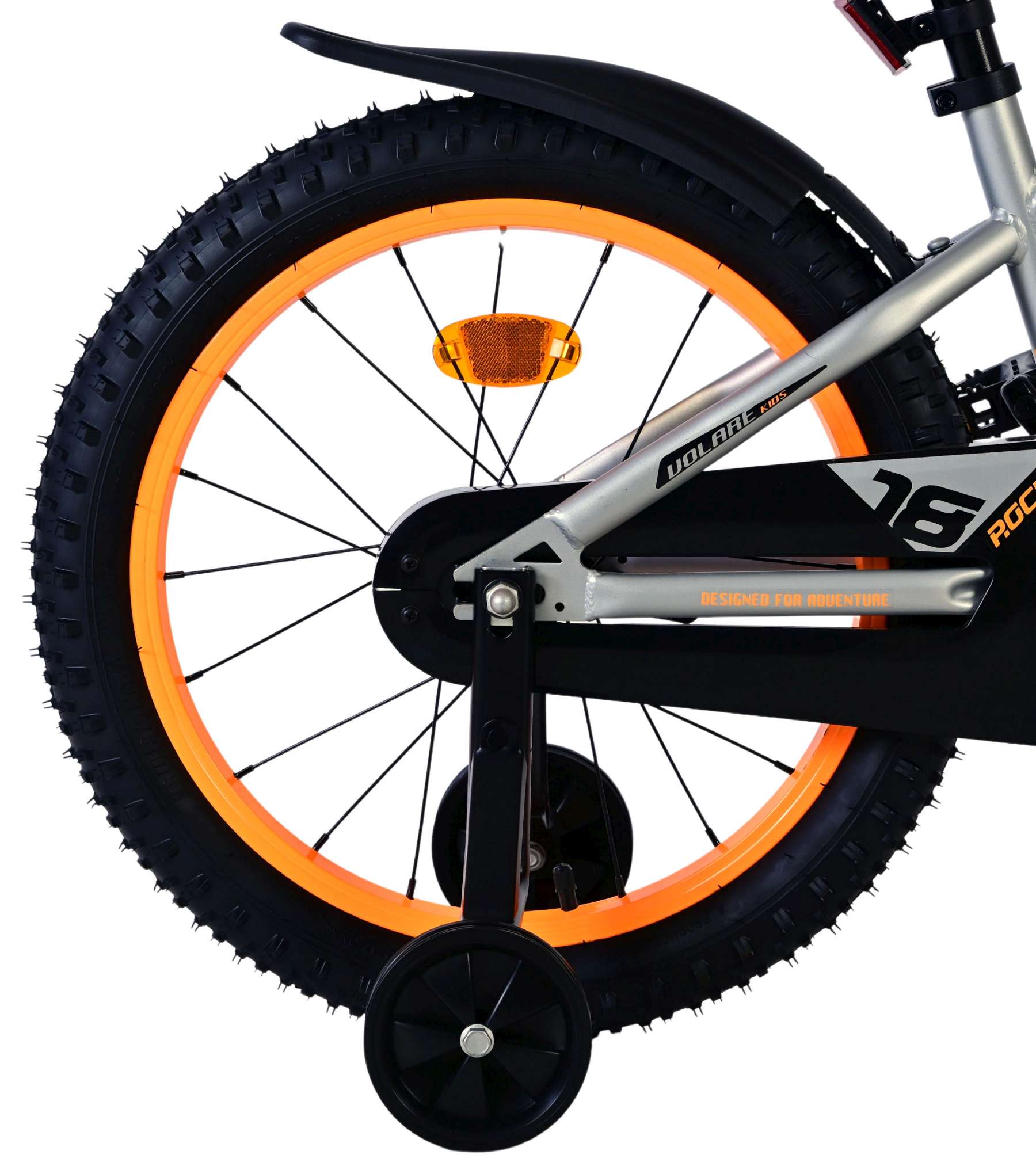 Volare Rocky Kinderfiets - Jongens - 18 inch - Grijs 2 Volare Rocky Kinderfiets - Jongens - 18 inch - Grijs - Afbeelding 2