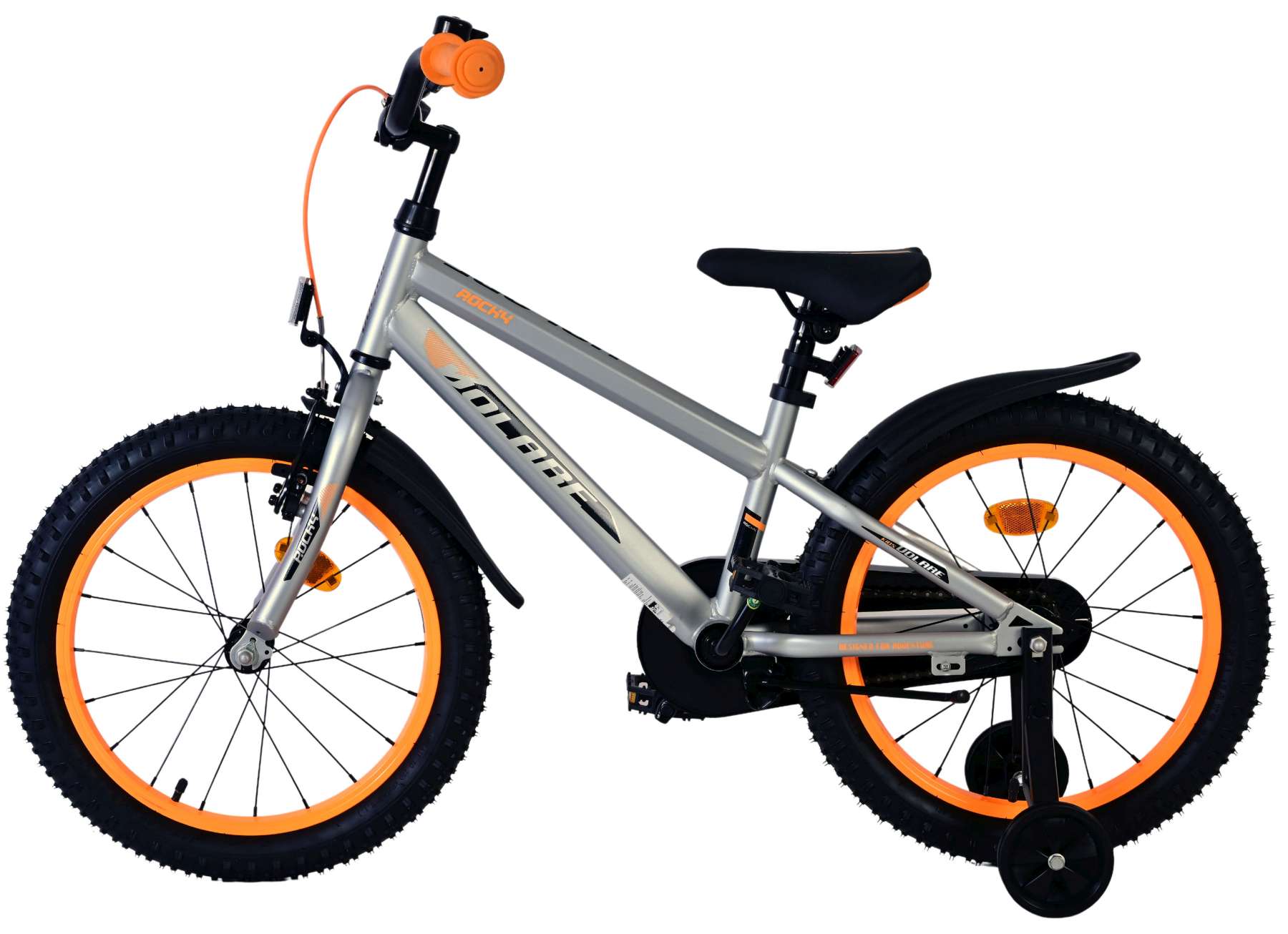 Volare Rocky Kinderfiets - Jongens - 18 inch - Grijs 7 Volare Rocky Kinderfiets - Jongens - 18 inch - Grijs - Afbeelding 7