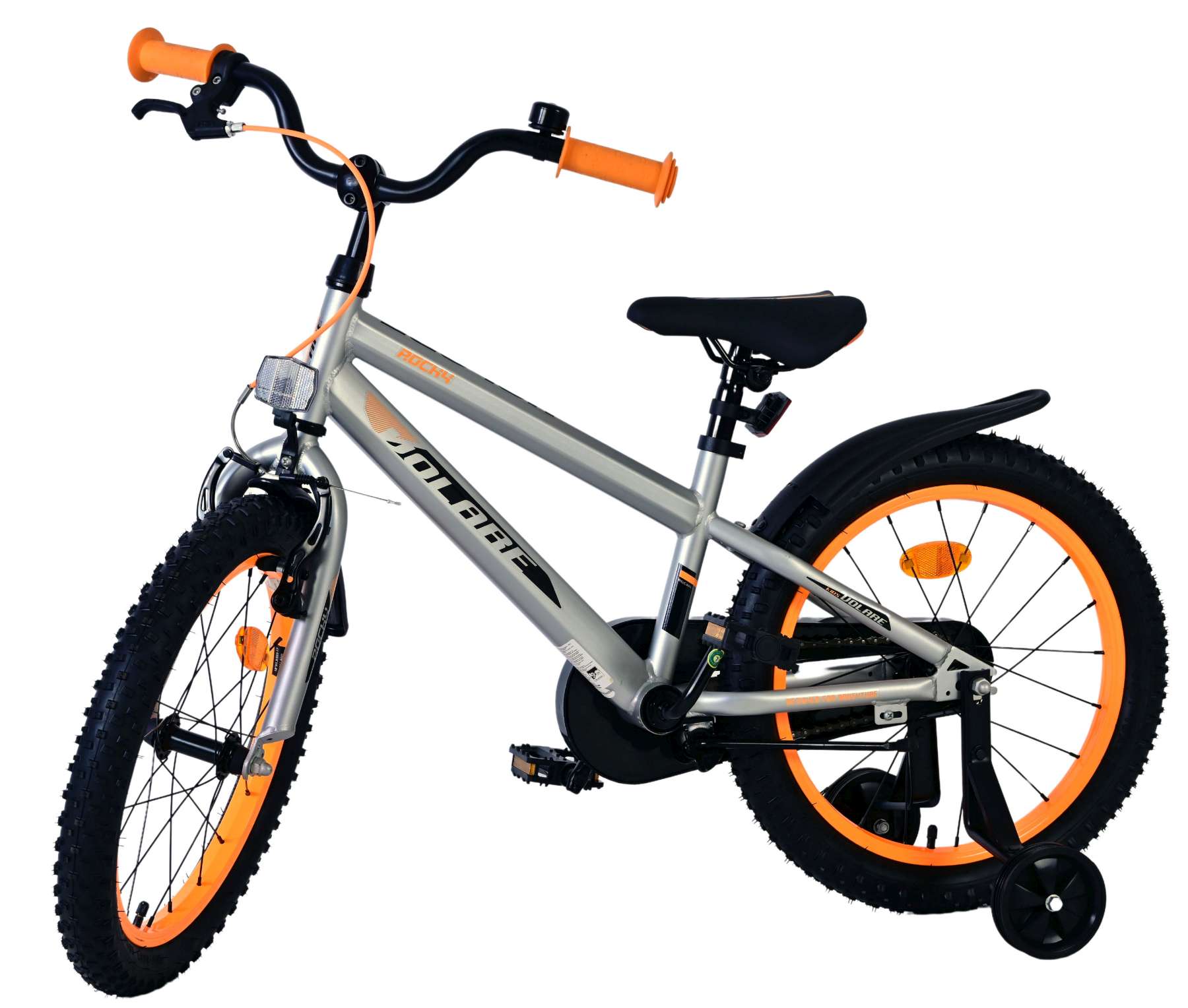 Volare Rocky Kinderfiets - Jongens - 18 inch - Grijs 8 Volare Rocky Kinderfiets - Jongens - 18 inch - Grijs - Afbeelding 8