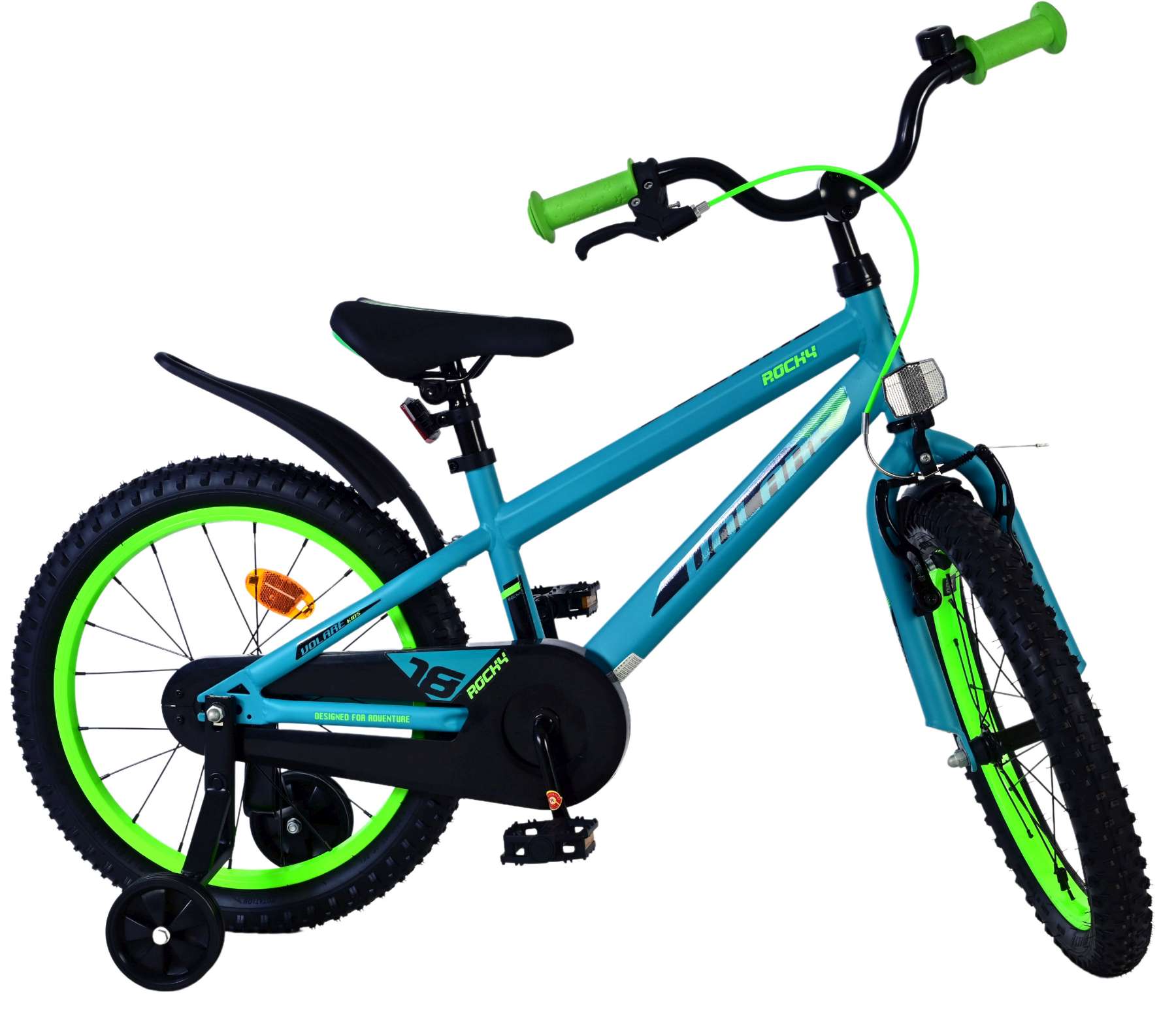 Volare Rocky Kinderfiets - Jongens - 18 inch - Groen 10 Volare Rocky Kinderfiets - Jongens - 18 inch - Groen - Afbeelding 10