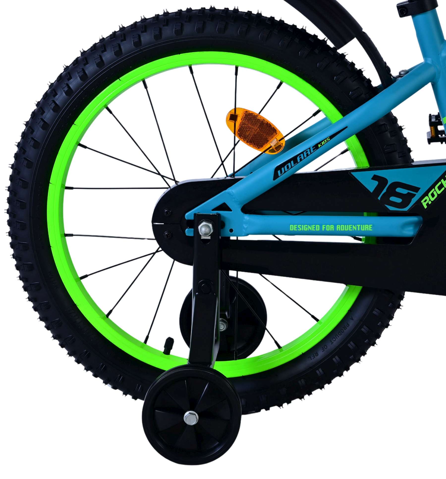Volare Rocky Kinderfiets - Jongens - 18 inch - Groen 2 Volare Rocky Kinderfiets - Jongens - 18 inch - Groen - Afbeelding 2