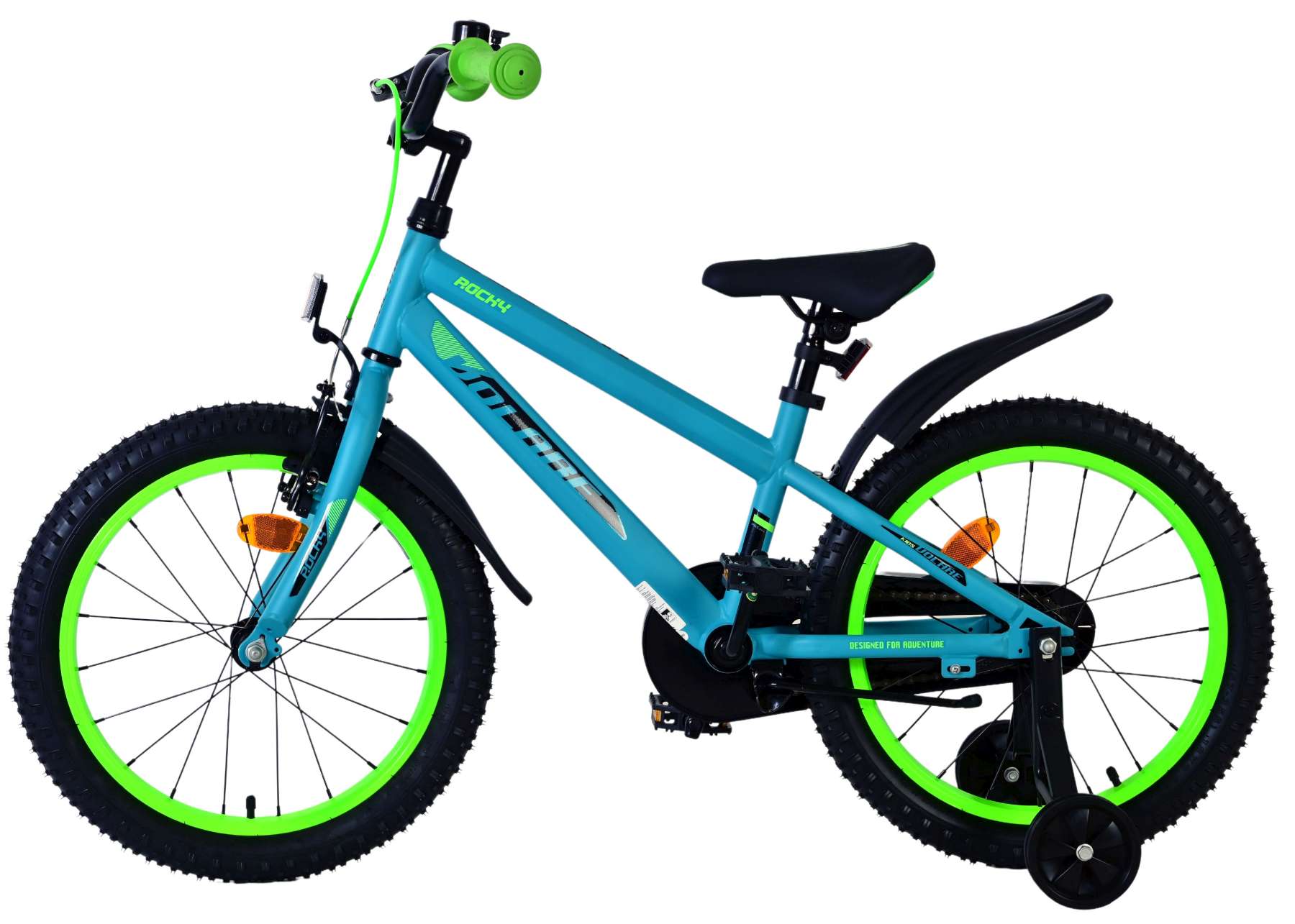 Volare Rocky Kinderfiets - Jongens - 18 inch - Groen 7 Volare Rocky Kinderfiets - Jongens - 18 inch - Groen - Afbeelding 7
