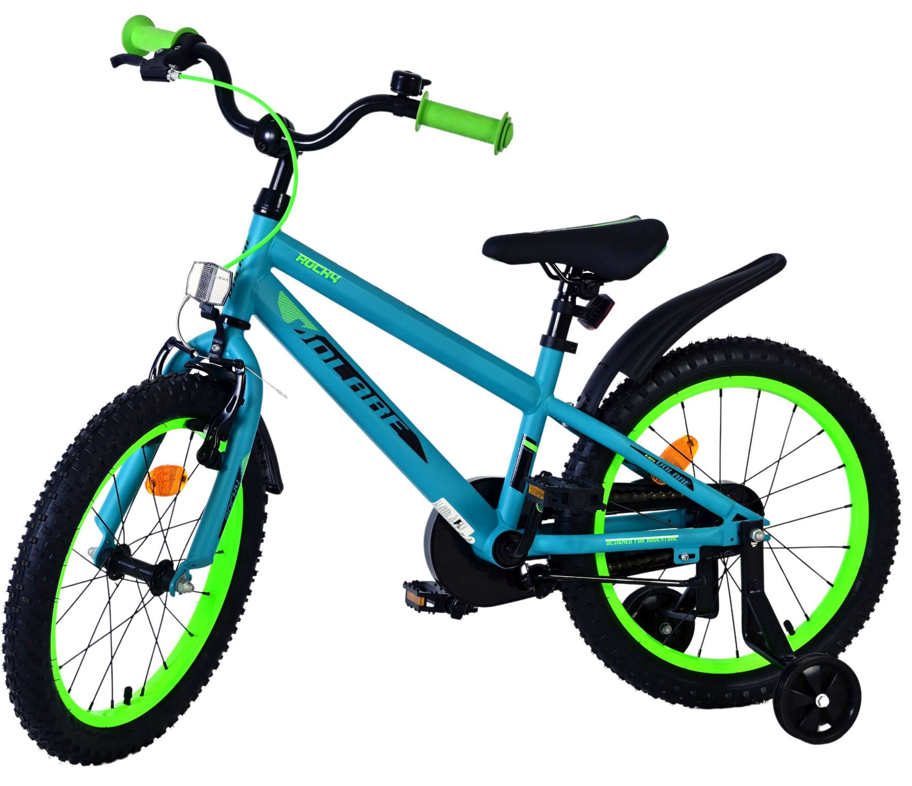 Volare Rocky Kinderfiets - Jongens - 18 inch - Groen 8 Volare Rocky Kinderfiets - Jongens - 18 inch - Groen - Afbeelding 8