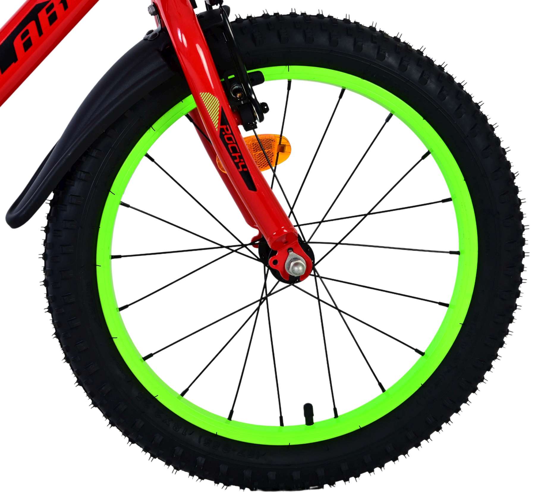 Volare Rocky Kinderfiets - Jongens - 18 inch - Rood 3 Volare Rocky Kinderfiets - Jongens - 18 inch - Rood - Afbeelding 3