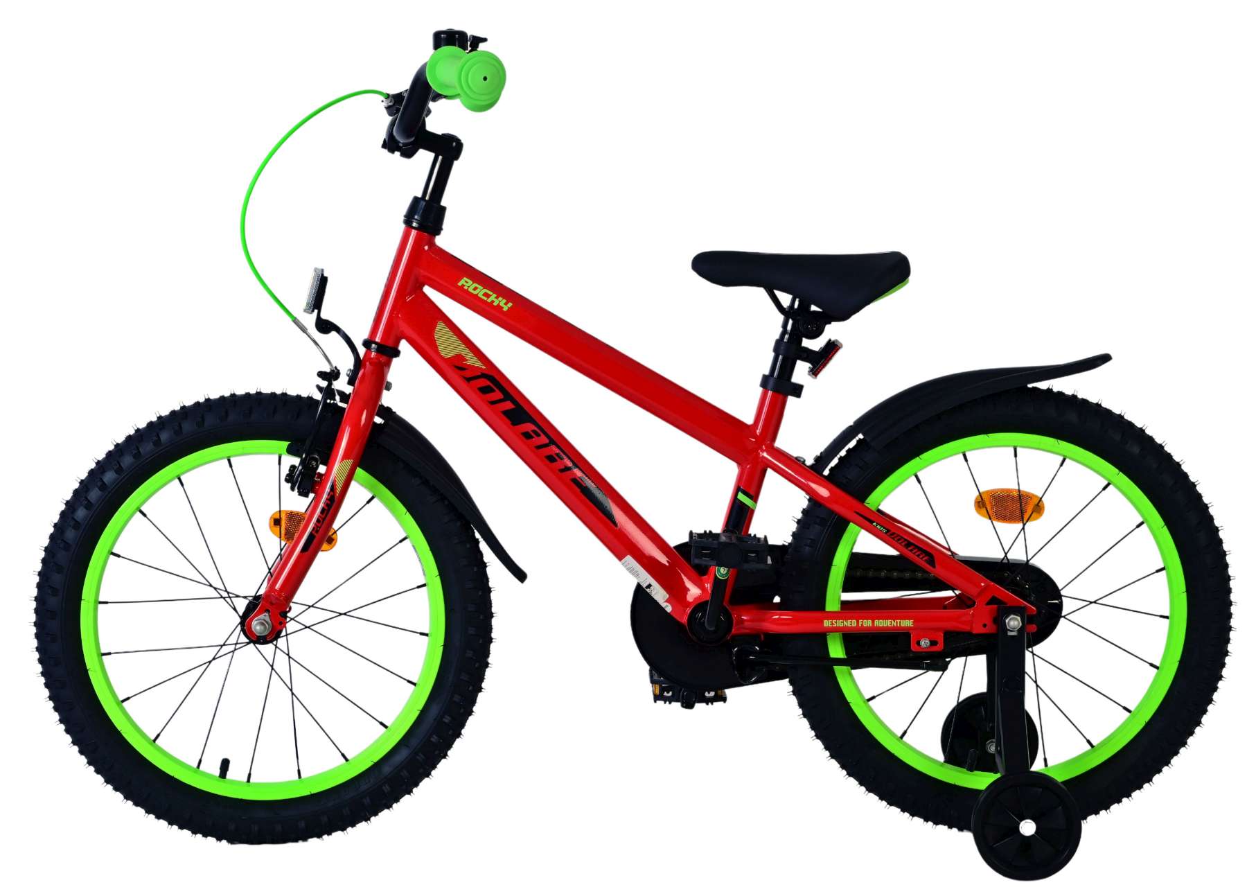 Volare Rocky Kinderfiets - Jongens - 18 inch - Rood 7 Volare Rocky Kinderfiets - Jongens - 18 inch - Rood - Afbeelding 7