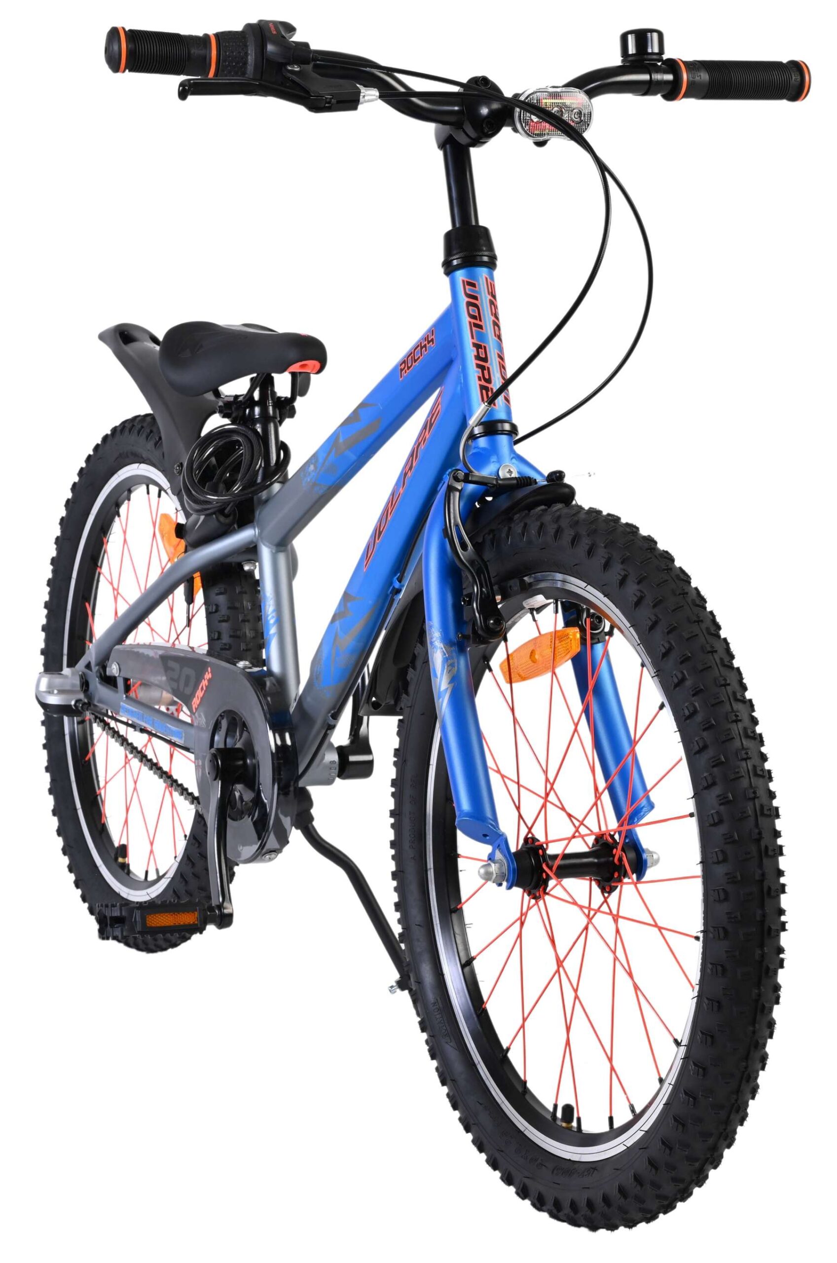 Volare Rocky Kinderfiets - 20 inch - 3 speed - Blauw/Grijs 6 Volare Rocky Kinderfiets - 20 inch - 3 speed - Blauw/Grijs - Afbeelding 6