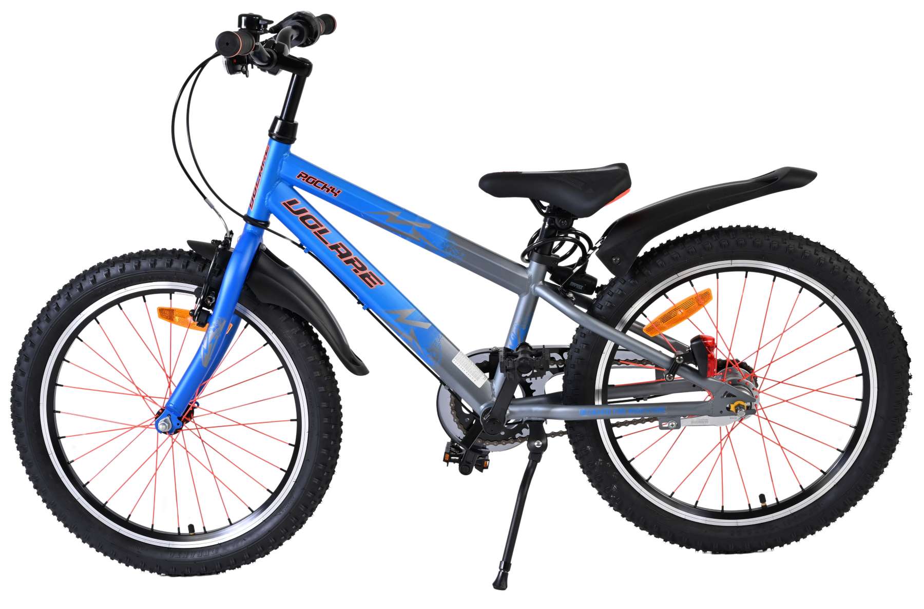 Volare Rocky Kinderfiets - 20 inch - 3 speed - Blauw/Grijs 8 Volare Rocky Kinderfiets - 20 inch - 3 speed - Blauw/Grijs - Afbeelding 8