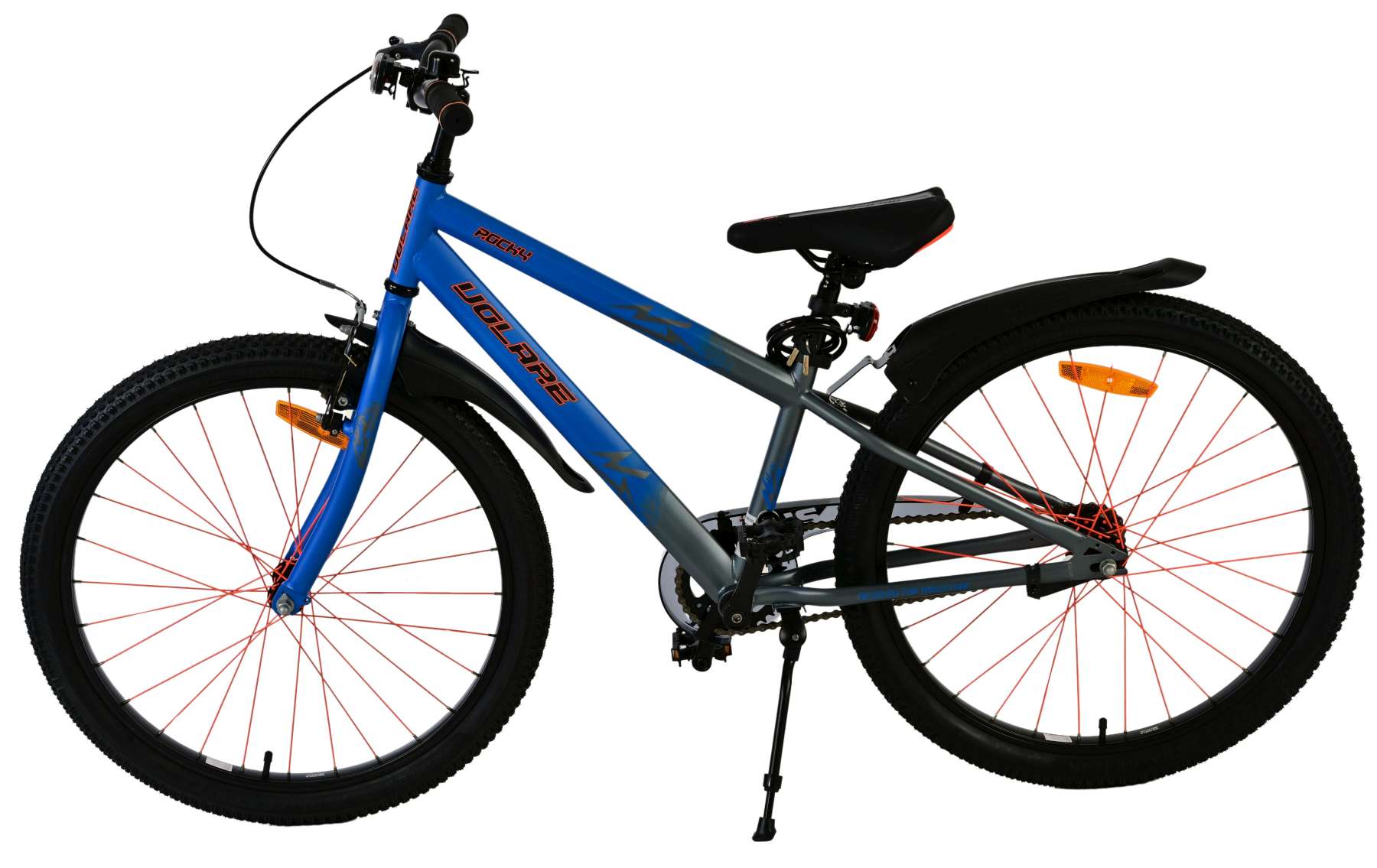 Volare Rocky Kinderfiets - Jongens - 24 inch - Blauw 7 Volare Rocky Kinderfiets - Jongens - 24 inch - Blauw - Afbeelding 7