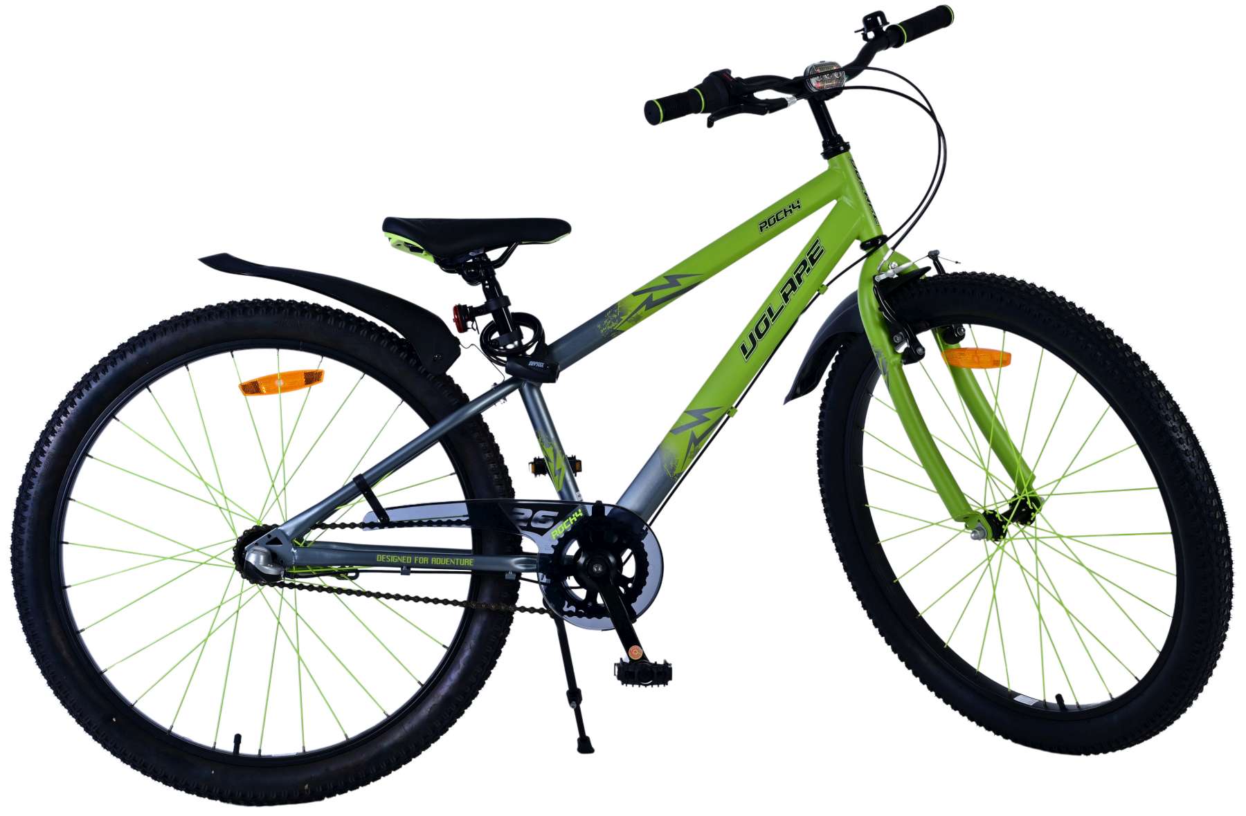 Volare Rocky Kinderfiets - 26 inch - Groen - Shimano 3 versnellingen 11 Volare Rocky Kinderfiets - 26 inch - Groen - Shimano 3 versnellingen - Afbeelding 11