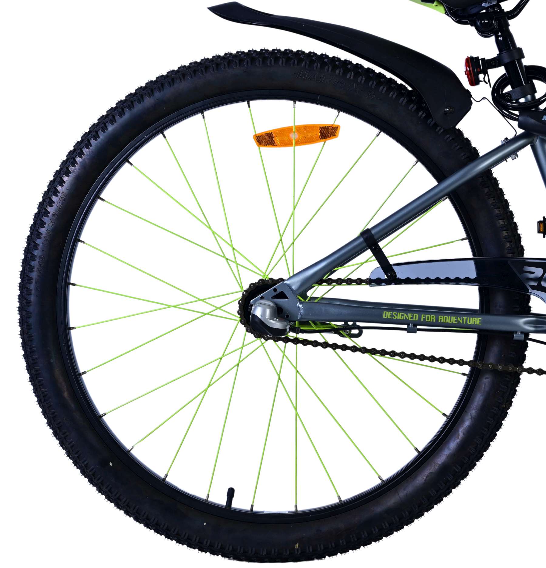 Volare Rocky Kinderfiets - 26 inch - Groen - Shimano 3 versnellingen 2 Volare Rocky Kinderfiets - 26 inch - Groen - Shimano 3 versnellingen - Afbeelding 2