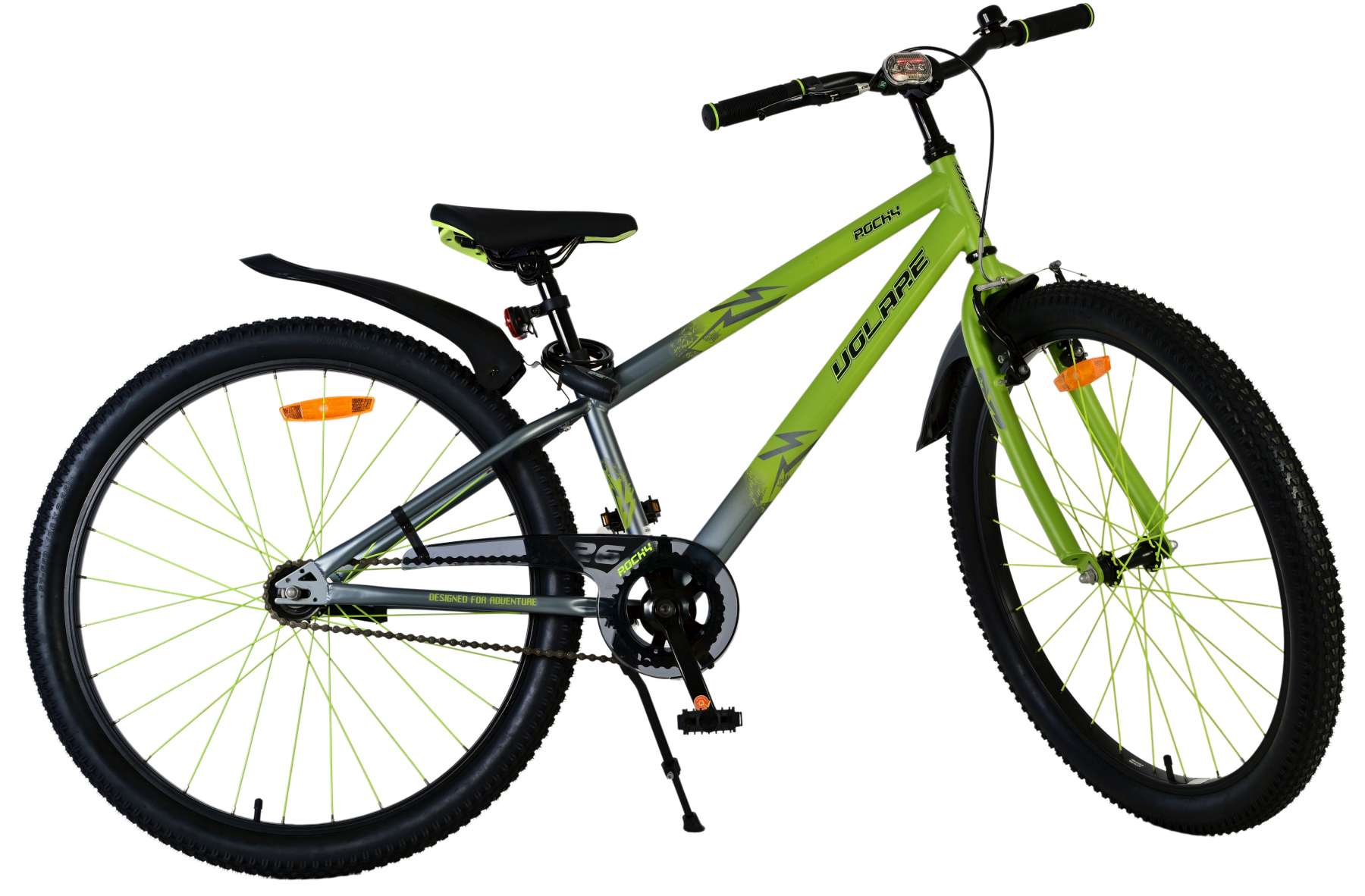 Volare Rocky Kinderfiets - Jongens - 26 inch - Groen 2 Volare Rocky Kinderfiets - Jongens - 26 inch - Groen - Afbeelding 2