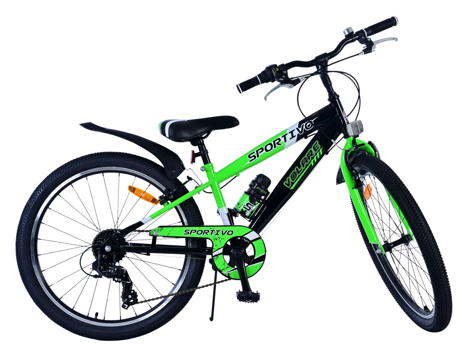 Volare Sportivo Kinderfiets - Jongens - 24 inch - 7 Speed - Zwart Groen 10 Volare Sportivo Kinderfiets - Jongens - 24 inch - 7 Speed - Zwart Groen - Afbeelding 10