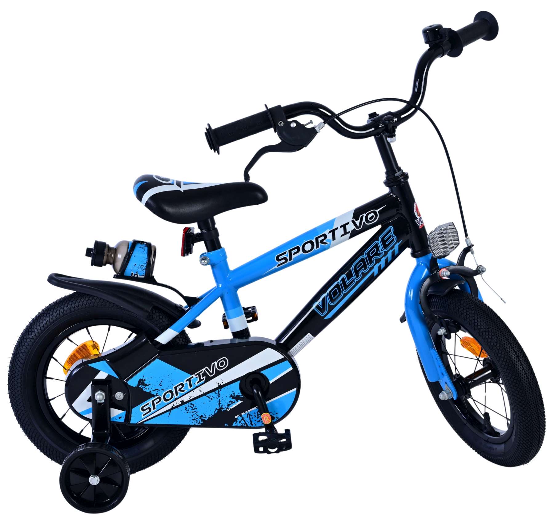 Volare Sportivo Kinderfiets - Jongens - 12 inch - Blauw Zwart 10 Volare Sportivo Kinderfiets - Jongens - 12 inch - Blauw Zwart - Afbeelding 10