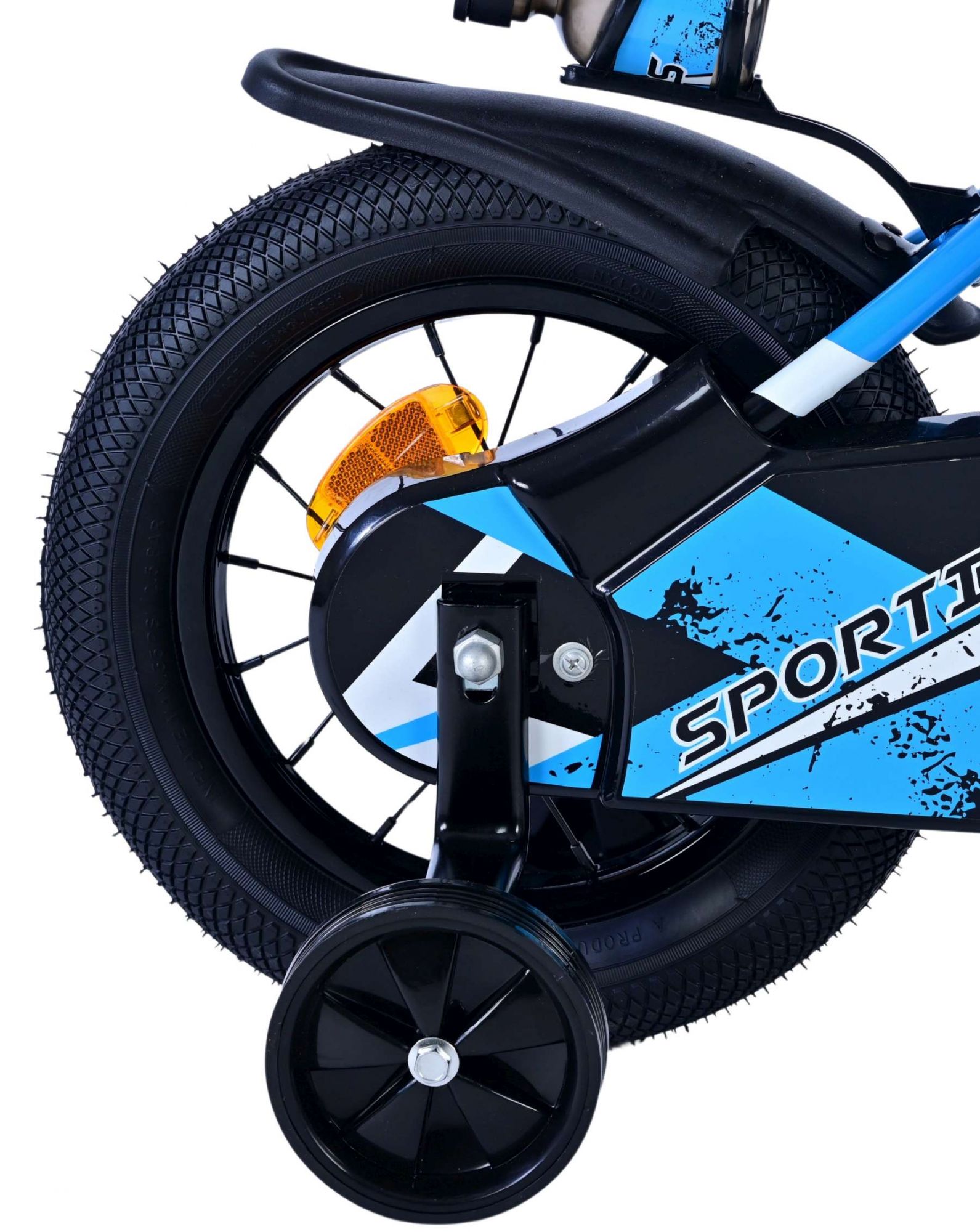 Volare Sportivo Kinderfiets - Jongens - 12 inch - Blauw Zwart 2 Volare Sportivo Kinderfiets - Jongens - 12 inch - Blauw Zwart - Afbeelding 2