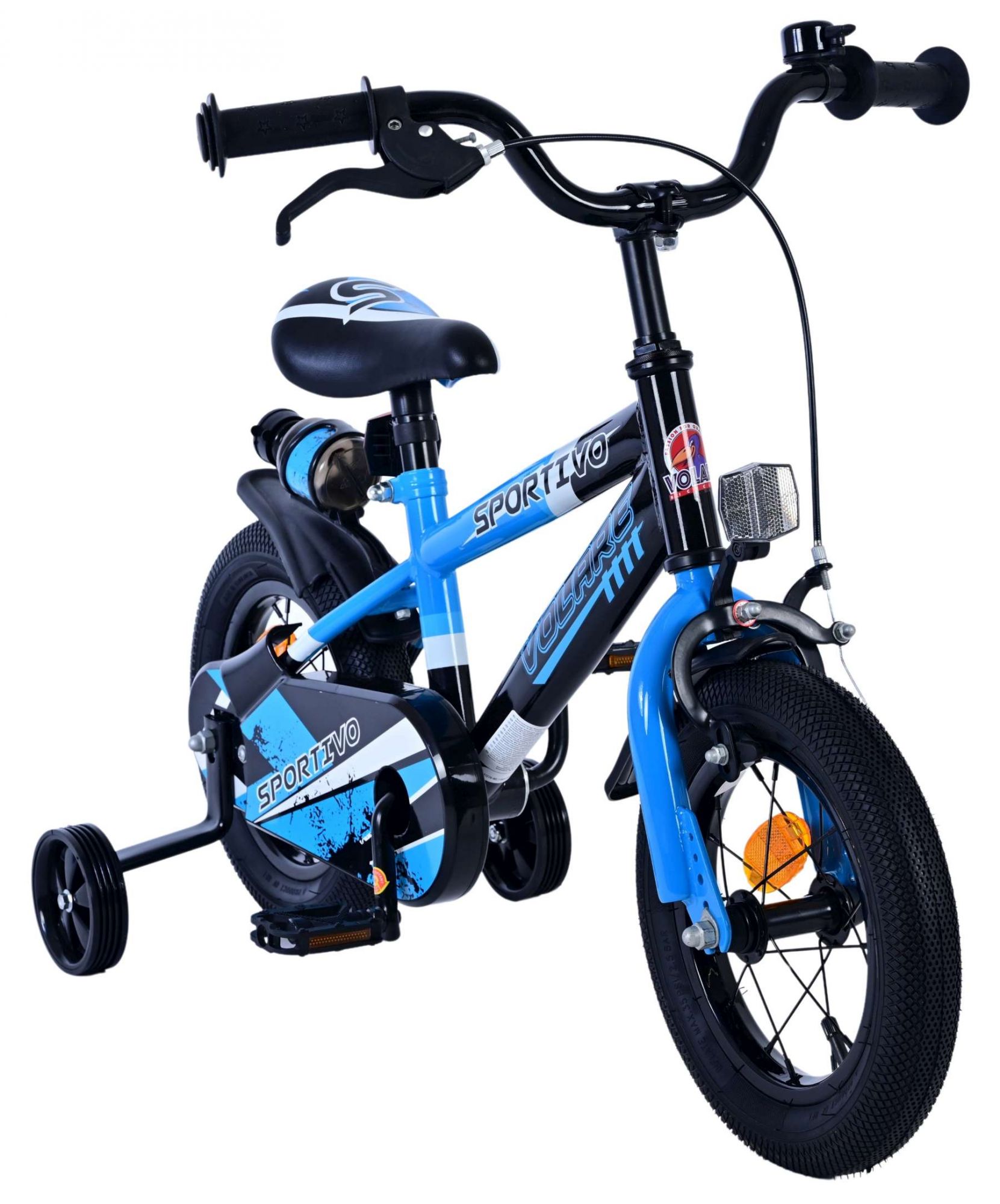 Volare Sportivo Kinderfiets - Jongens - 12 inch - Blauw Zwart 5 Volare Sportivo Kinderfiets - Jongens - 12 inch - Blauw Zwart - Afbeelding 5