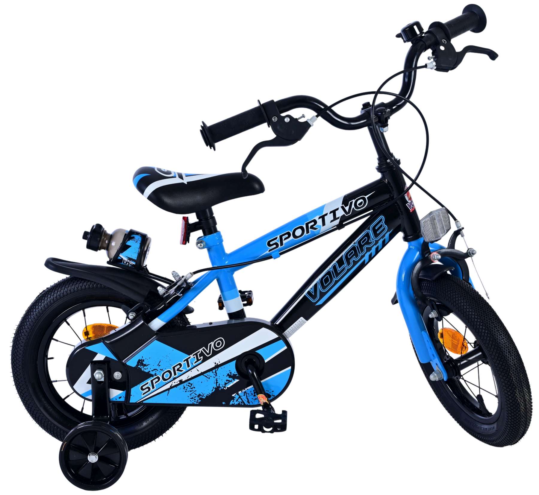 Volare Sportivo Kinderfiets - Jongens - 12 inch - Blauw Zwart - Twee Handremmen 10 Volare Sportivo Kinderfiets - Jongens - 12 inch - Blauw Zwart - Twee Handremmen - Afbeelding 10