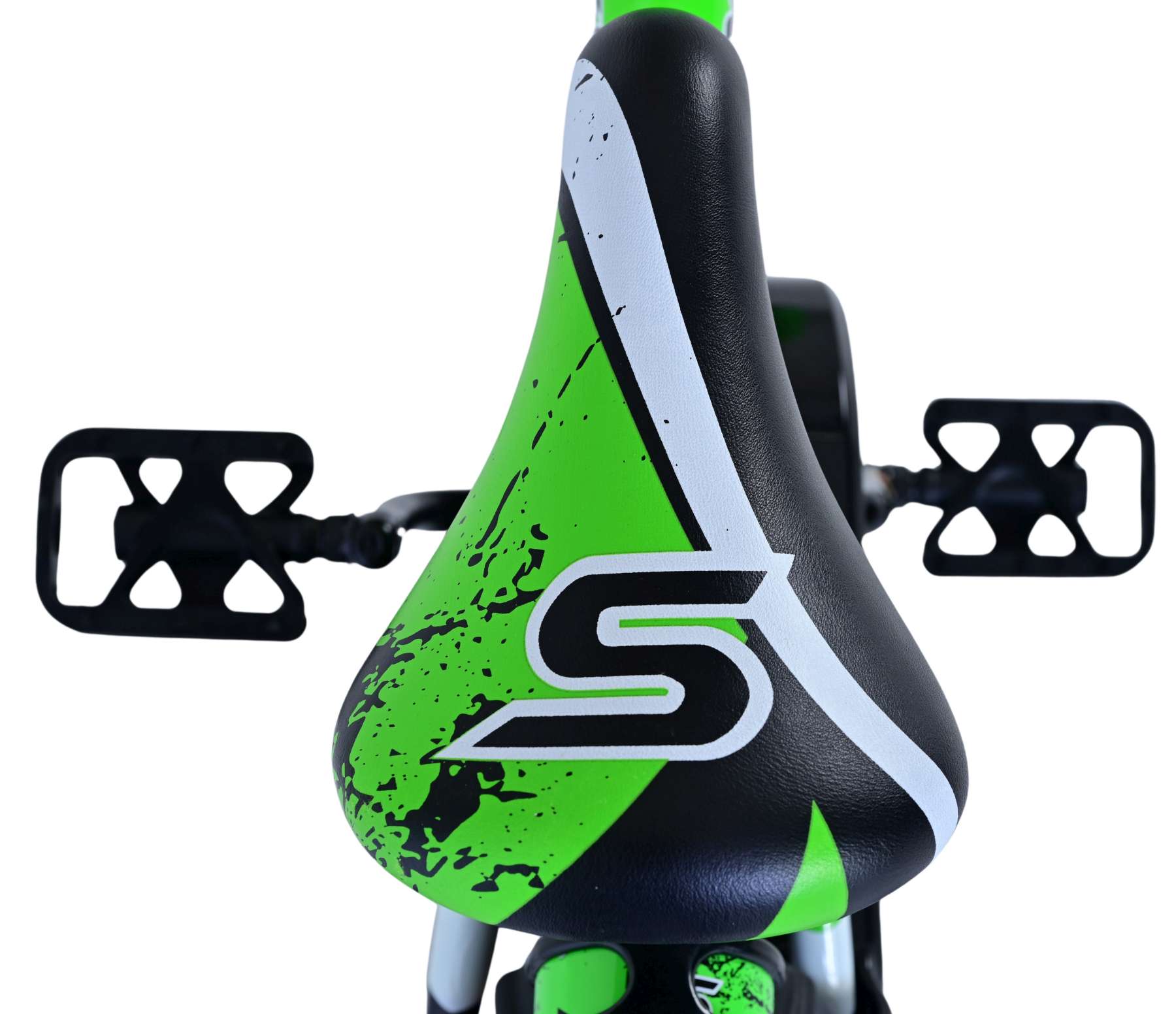 Volare Sportivo Kinderfiets - Jongens - 12 inch - Groen Zwart 4 Volare Sportivo Kinderfiets - Jongens - 12 inch - Groen Zwart - Afbeelding 4