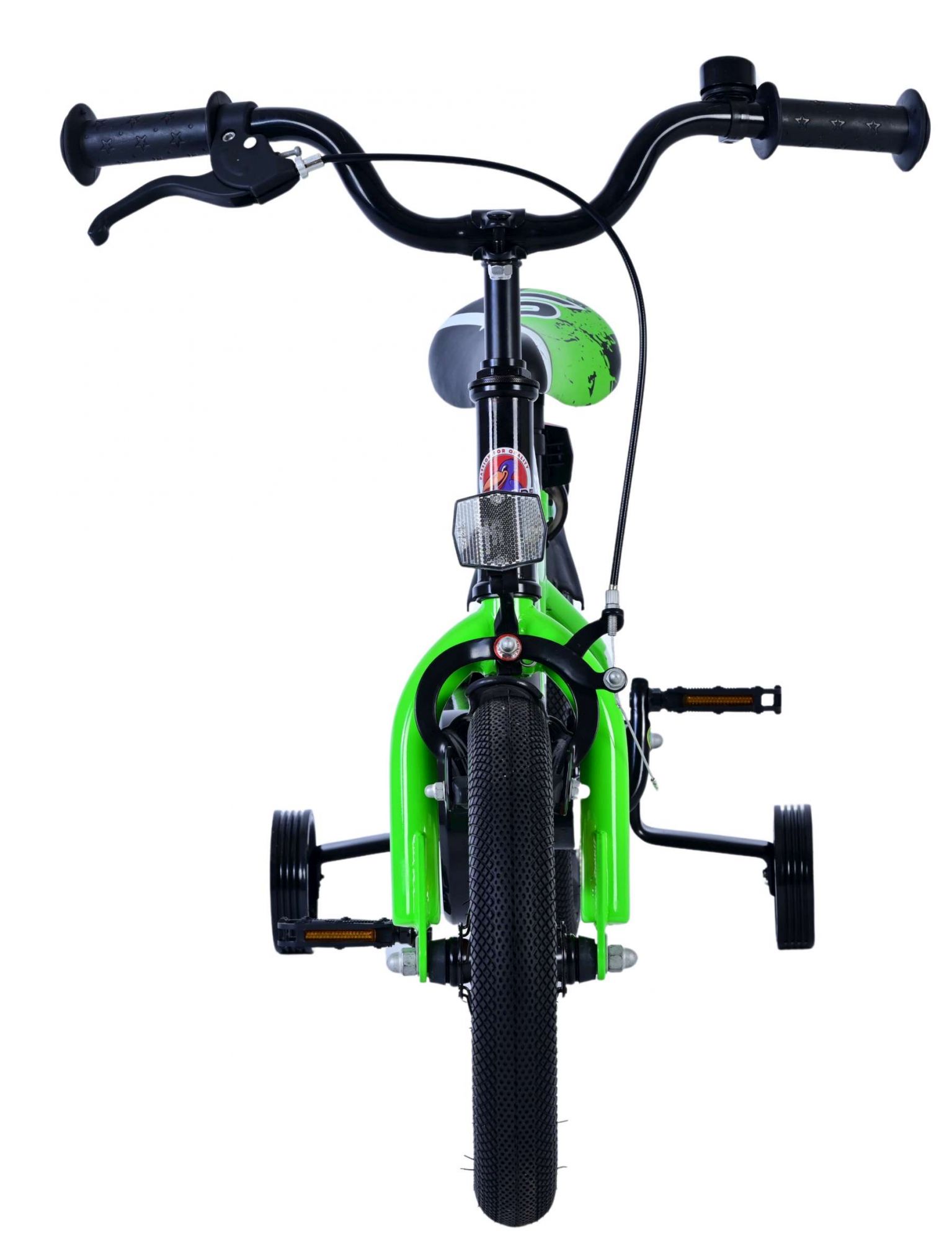 Volare Sportivo Kinderfiets - Jongens - 12 inch - Groen Zwart 6 Volare Sportivo Kinderfiets - Jongens - 12 inch - Groen Zwart - Afbeelding 6
