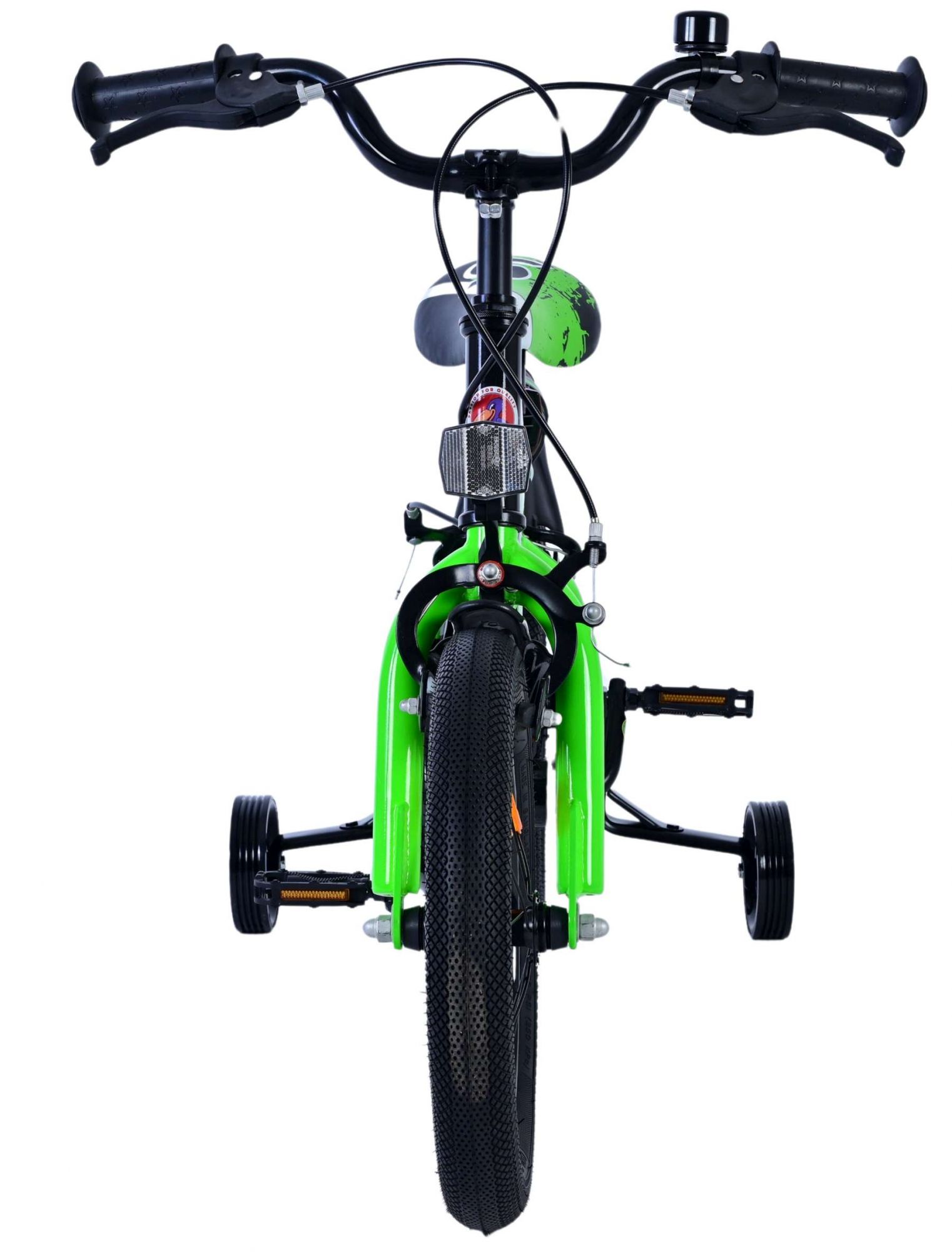 Volare Sportivo Kinderfiets - Jongens - 14 inch - Groen Zwart - Twee Handremmen 6 Volare Sportivo Kinderfiets - Jongens - 14 inch - Groen Zwart - Twee Handremmen - Afbeelding 6