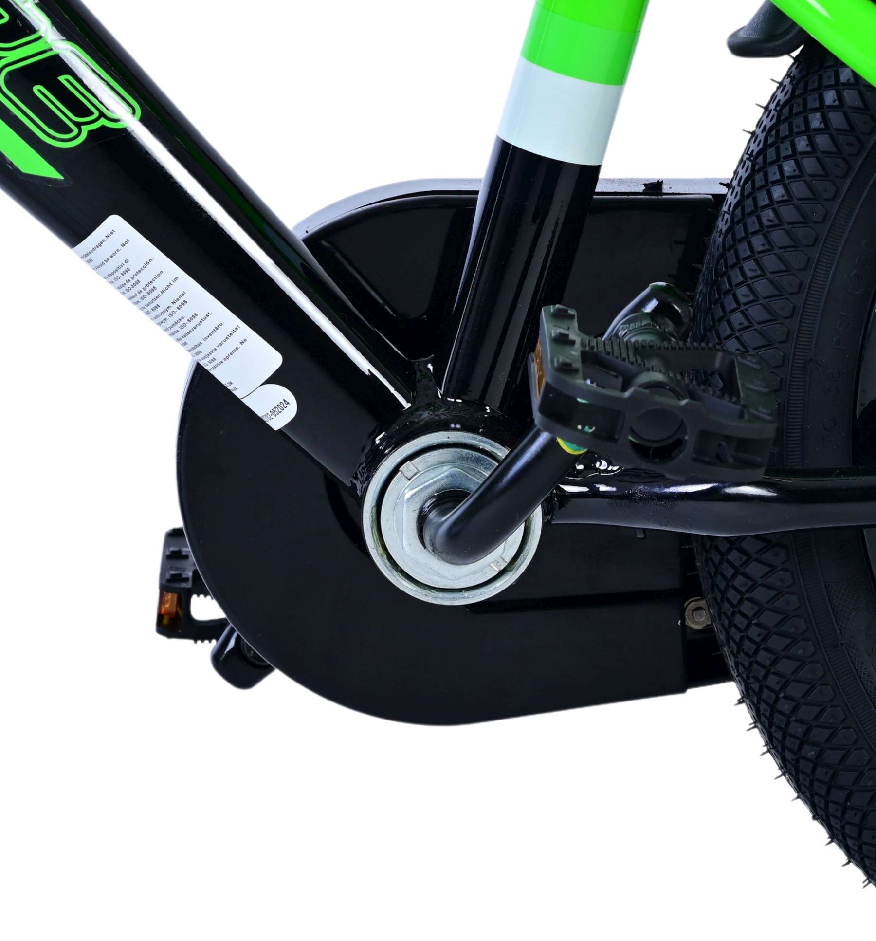 Volare Sportivo Kinderfiets - Jongens - 14 inch - Groen Zwart - Twee Handremmen 9 Volare Sportivo Kinderfiets - Jongens - 14 inch - Groen Zwart - Twee Handremmen - Afbeelding 9