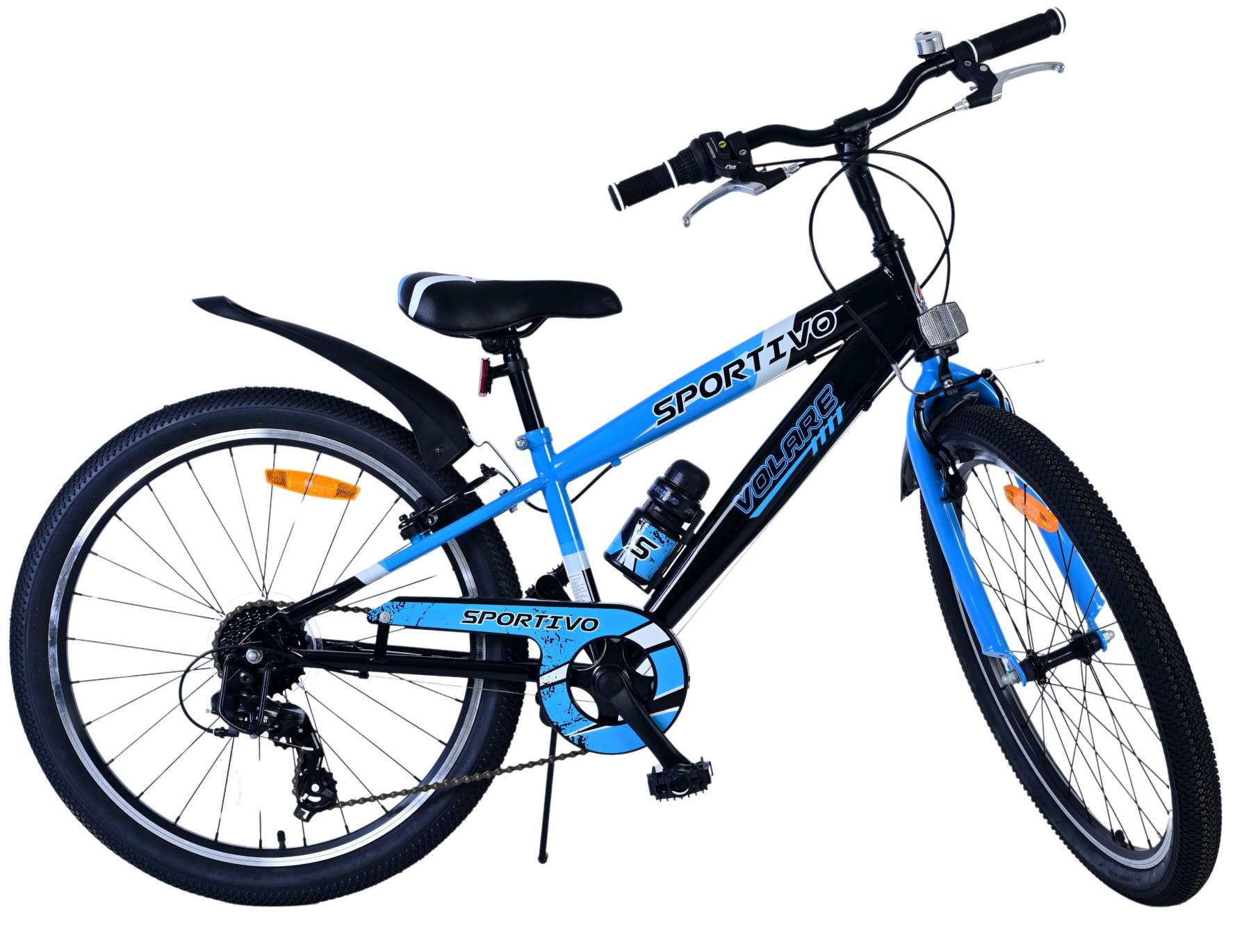 Volare Sportivo Kinderfiets - Jongens - 24 inch - 7 Speed - Zwart Blauw 11 Volare Sportivo Kinderfiets - Jongens - 24 inch - 7 Speed - Zwart Blauw - Afbeelding 11