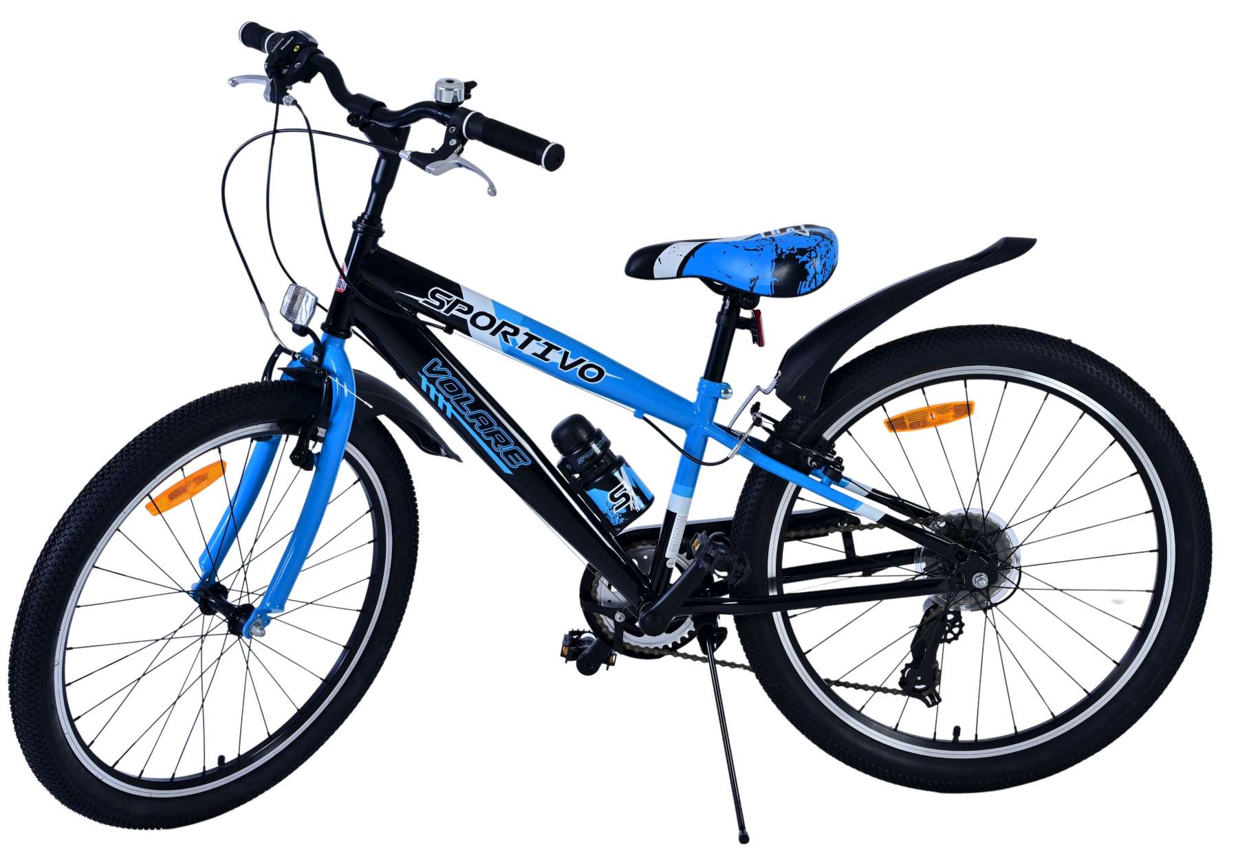 Volare Sportivo Kinderfiets - Jongens - 24 inch - 7 Speed - Zwart Blauw 9 Volare Sportivo Kinderfiets - Jongens - 24 inch - 7 Speed - Zwart Blauw - Afbeelding 9