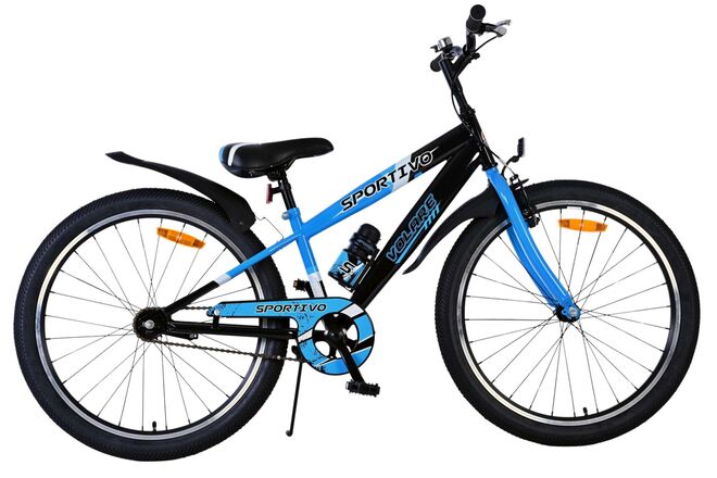 Volare Sportivo Kinderfiets - Jongens - 24 inch - Zwart Blauw 1 Volare Sportivo Kinderfiets - Jongens - 24 inch - Zwart Blauw