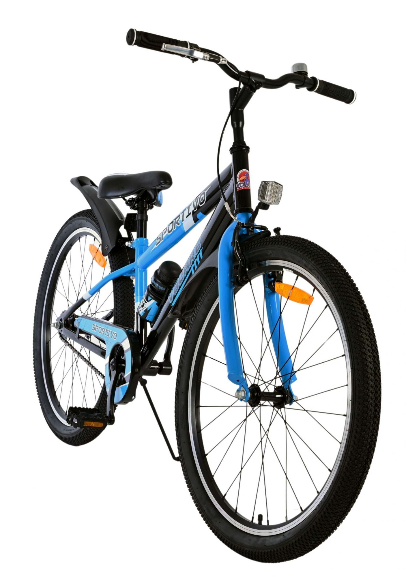 Volare Sportivo Kinderfiets - Jongens - 24 inch - Zwart Blauw 5 Volare Sportivo Kinderfiets - Jongens - 24 inch - Zwart Blauw - Afbeelding 5