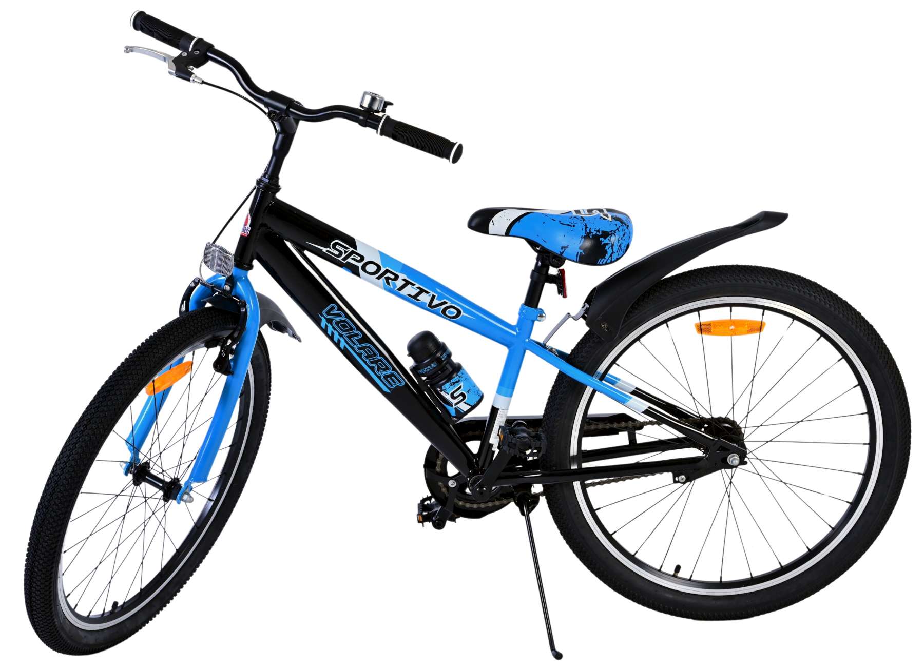 Volare Sportivo Kinderfiets - Jongens - 24 inch - Zwart Blauw 8 Volare Sportivo Kinderfiets - Jongens - 24 inch - Zwart Blauw - Afbeelding 8
