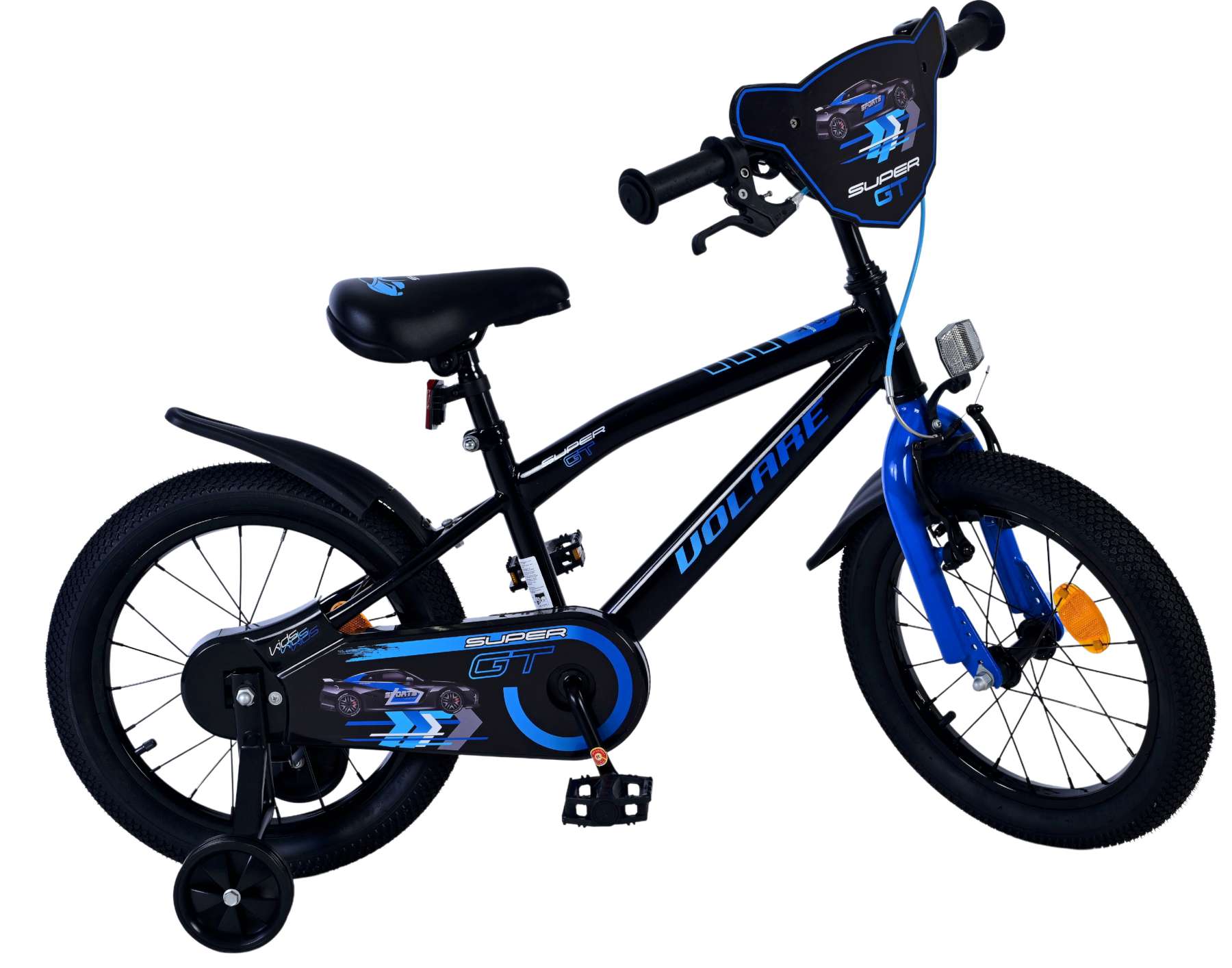 Volare Super GT Kinderfiets - Jongens - 16 inch - Blauw 2 Volare Super GT Kinderfiets - Jongens - 16 inch - Blauw - Afbeelding 2