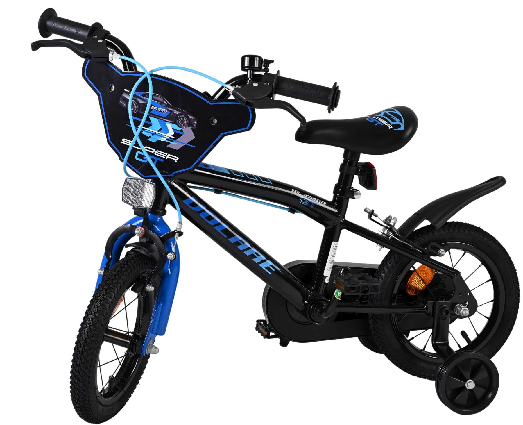 Volare Super GT Kinderfiets - Jongens - 12 inch - Blauw - Twee handremmen 8 Volare Super GT Kinderfiets - Jongens - 12 inch - Blauw - Twee handremmen - Afbeelding 8