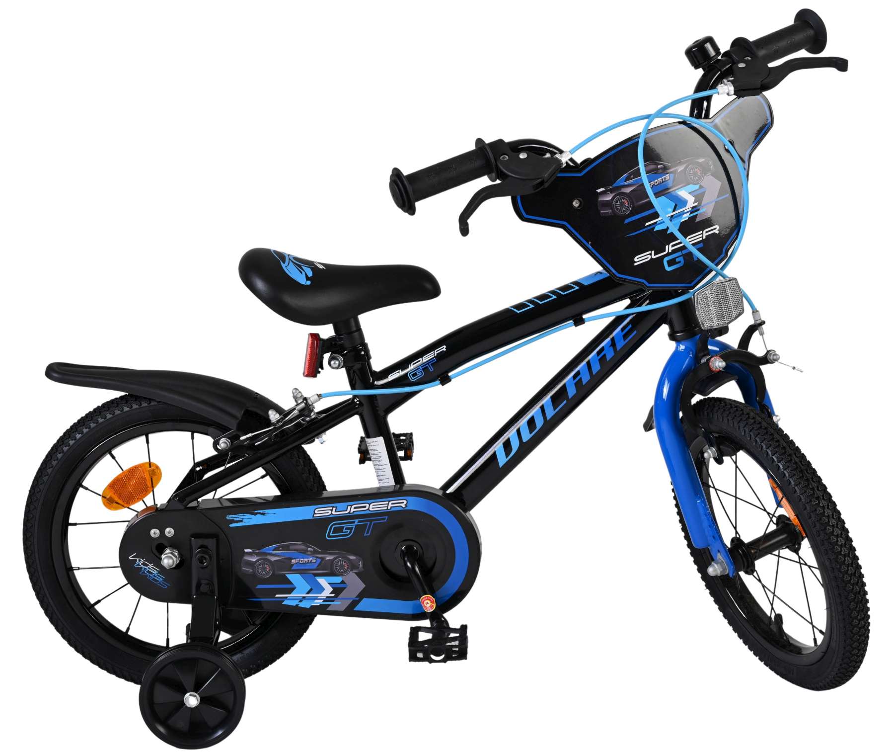 Volare Super GT Kinderfiets - Jongens - 14 inch - Blauw - Twee handremmen 10 Volare Super GT Kinderfiets - Jongens - 14 inch - Blauw - Twee handremmen - Afbeelding 10