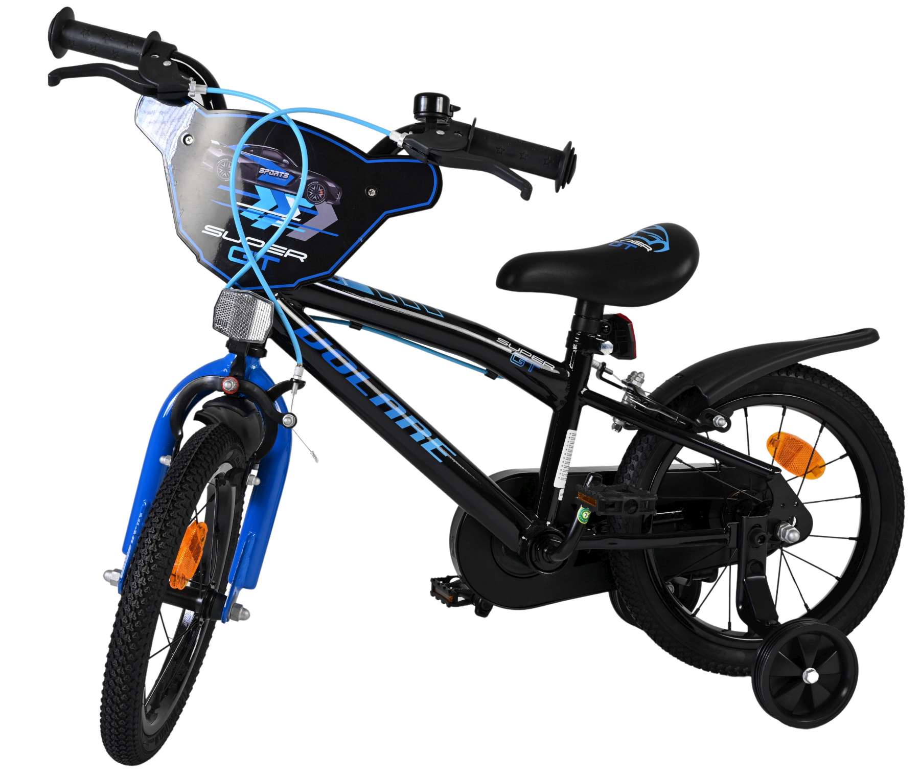Volare Super GT Kinderfiets - Jongens - 14 inch - Blauw - Twee handremmen 8 Volare Super GT Kinderfiets - Jongens - 14 inch - Blauw - Twee handremmen - Afbeelding 8