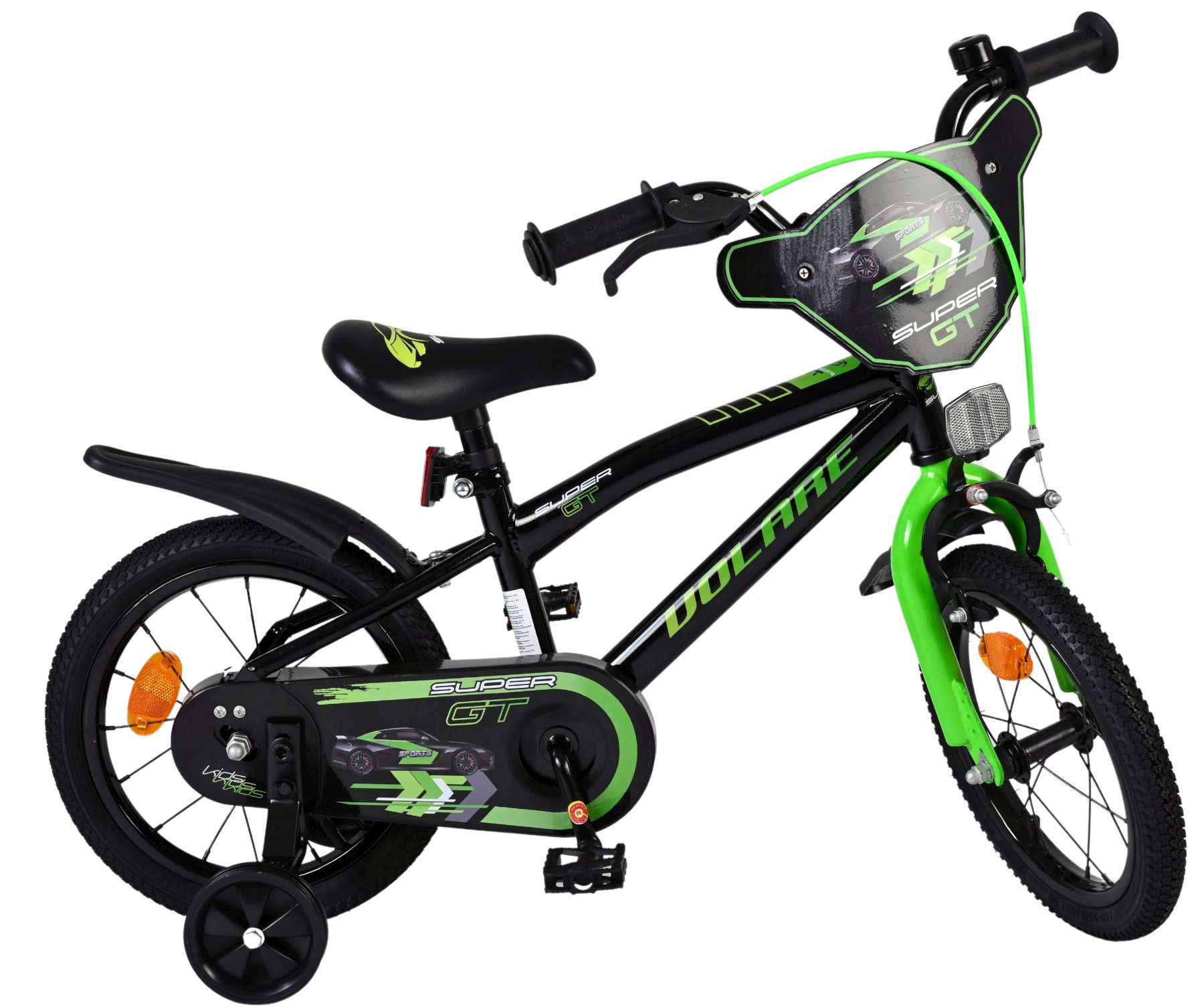 Volare Super GT Kinderfiets - Jongens - 14 inch - Groen 10 Volare Super GT Kinderfiets - Jongens - 14 inch - Groen - Afbeelding 10