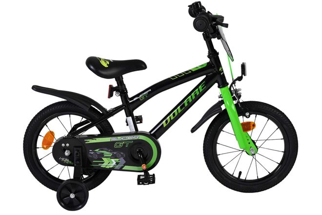 Volare Super GT Kinderfiets - Jongens - 14 inch - Groen 1 Volare Super GT Kinderfiets - Jongens - 14 inch - Groen