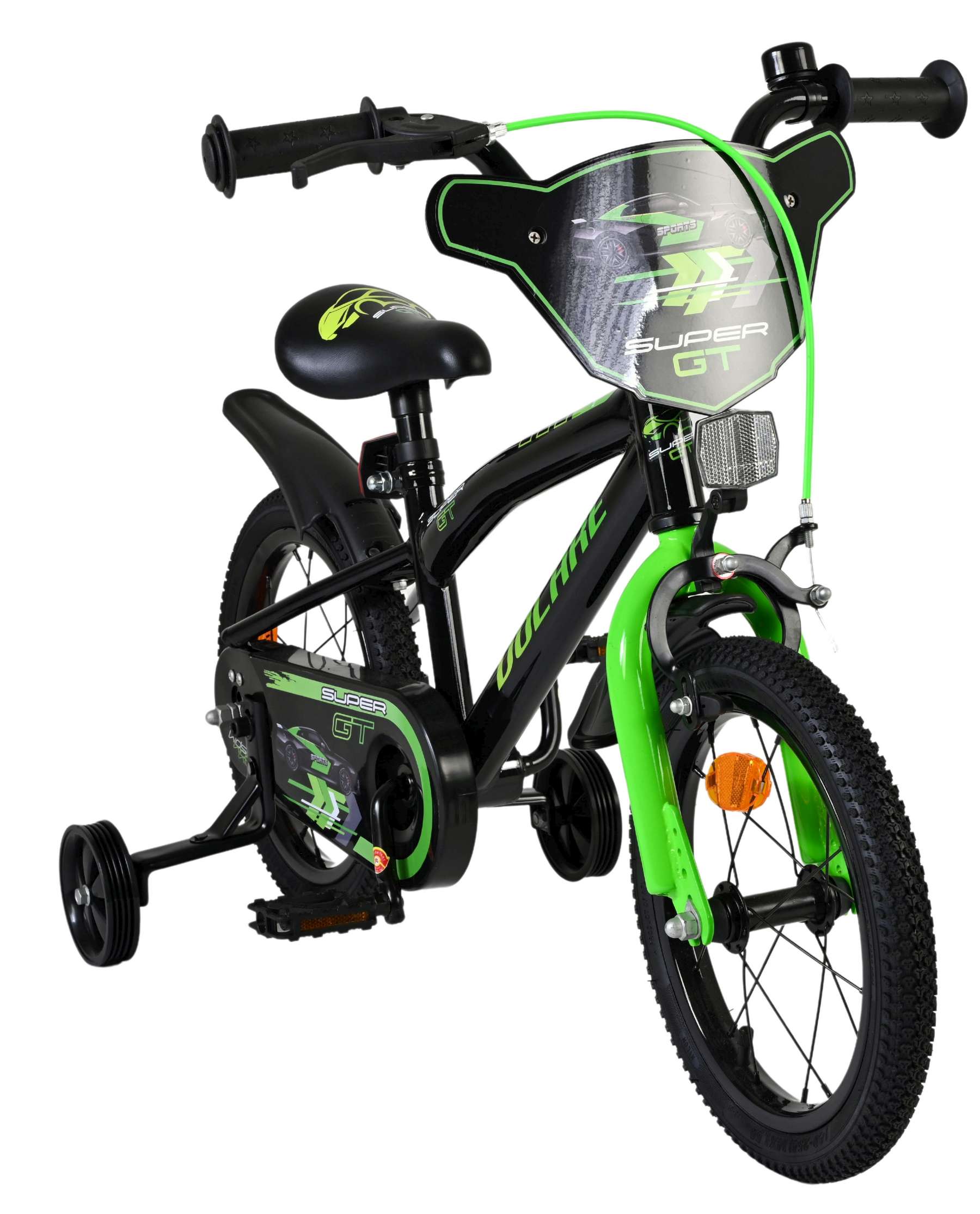 Volare Super GT Kinderfiets - Jongens - 14 inch - Groen 5 Volare Super GT Kinderfiets - Jongens - 14 inch - Groen - Afbeelding 5