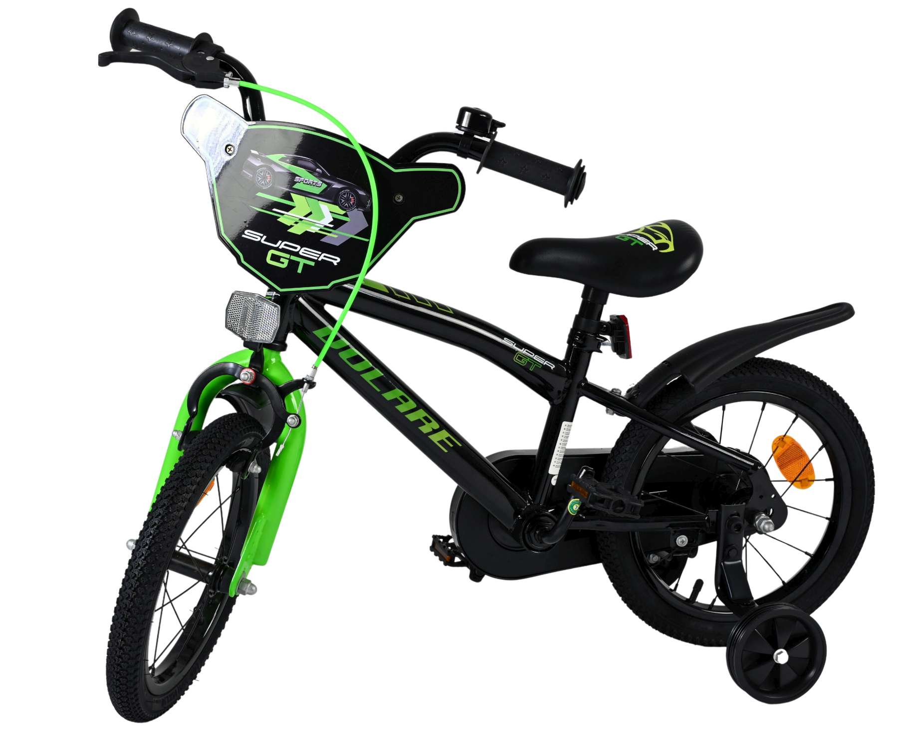 Volare Super GT Kinderfiets - Jongens - 14 inch - Groen 8 Volare Super GT Kinderfiets - Jongens - 14 inch - Groen - Afbeelding 8