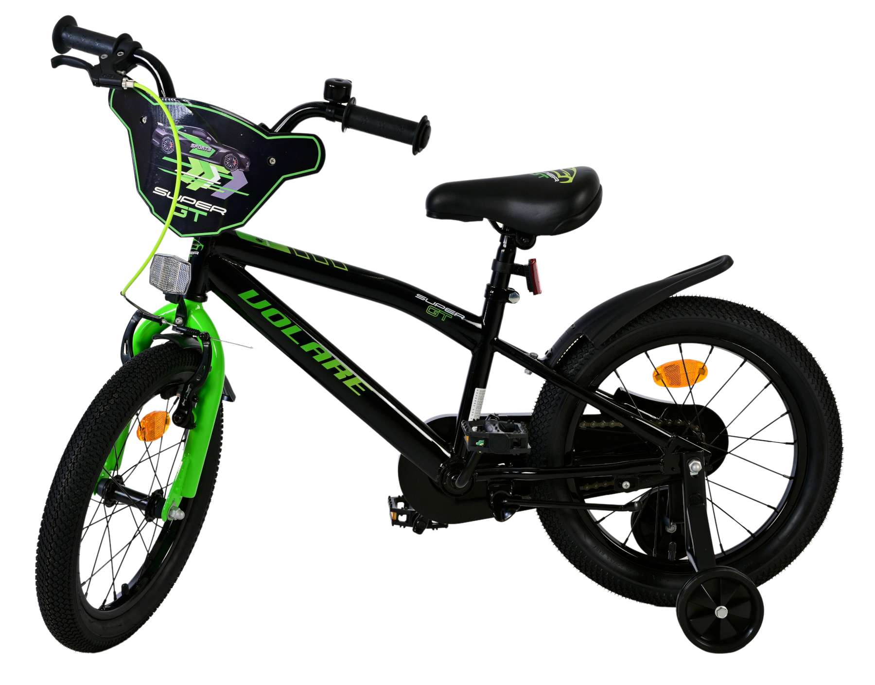 Volare Super GT Kinderfiets - Jongens - 16 inch - Groen 11 Volare Super GT Kinderfiets - Jongens - 16 inch - Groen - Afbeelding 11