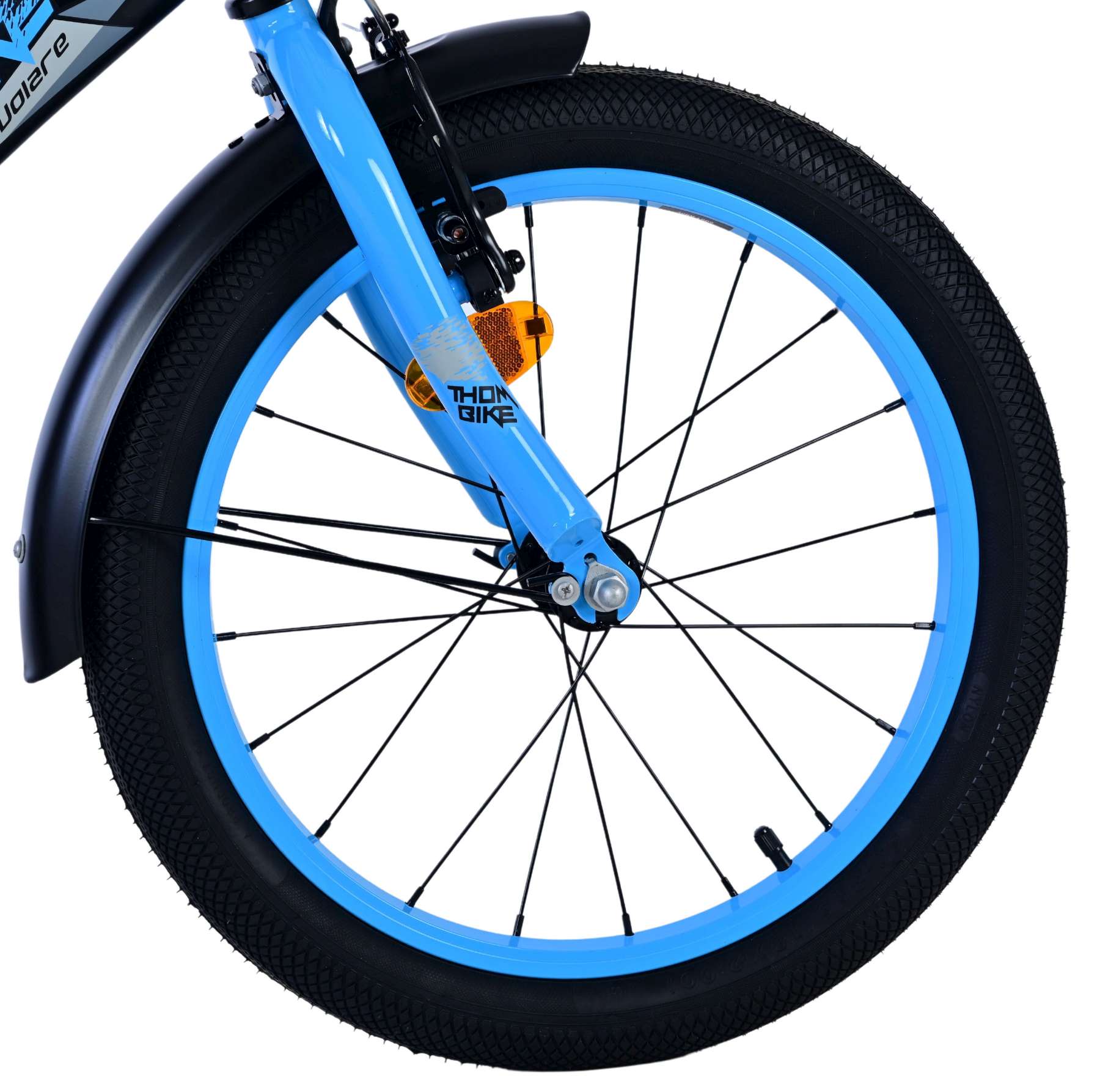 Volare Thombike Kinderfiets - Jongens - 18 inch - Zwart Blauw 3 Volare Thombike Kinderfiets - Jongens - 18 inch - Zwart Blauw - Afbeelding 3