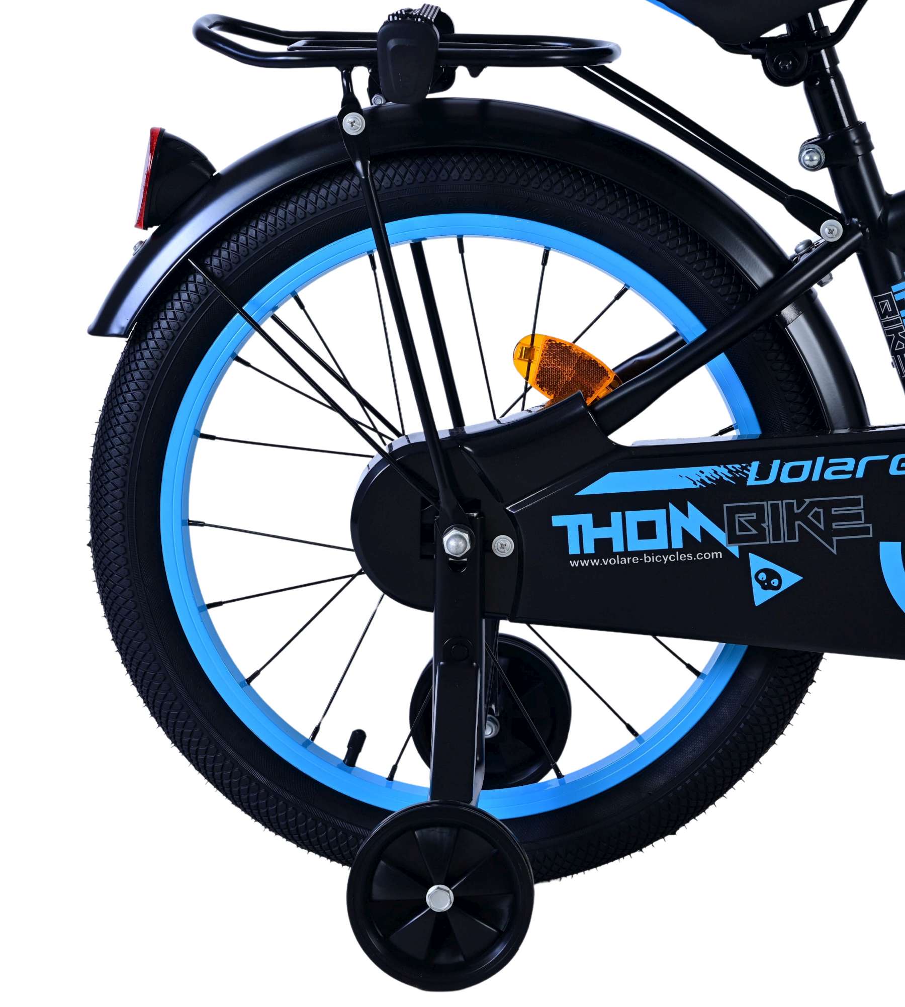 Volare Thombike Kinderfiets - Jongens - 18 inch - Zwart Blauw 4 Volare Thombike Kinderfiets - Jongens - 18 inch - Zwart Blauw - Afbeelding 4