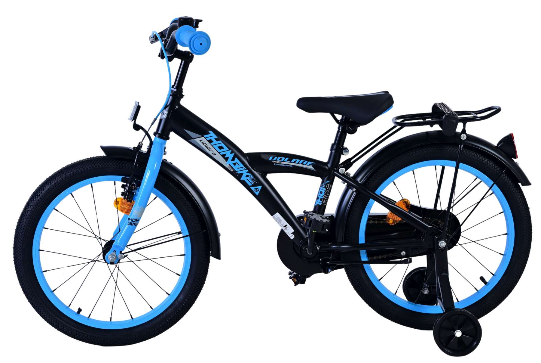 Volare Thombike Kinderfiets - Jongens - 18 inch - Zwart Blauw 6 Volare Thombike Kinderfiets - Jongens - 18 inch - Zwart Blauw - Afbeelding 6