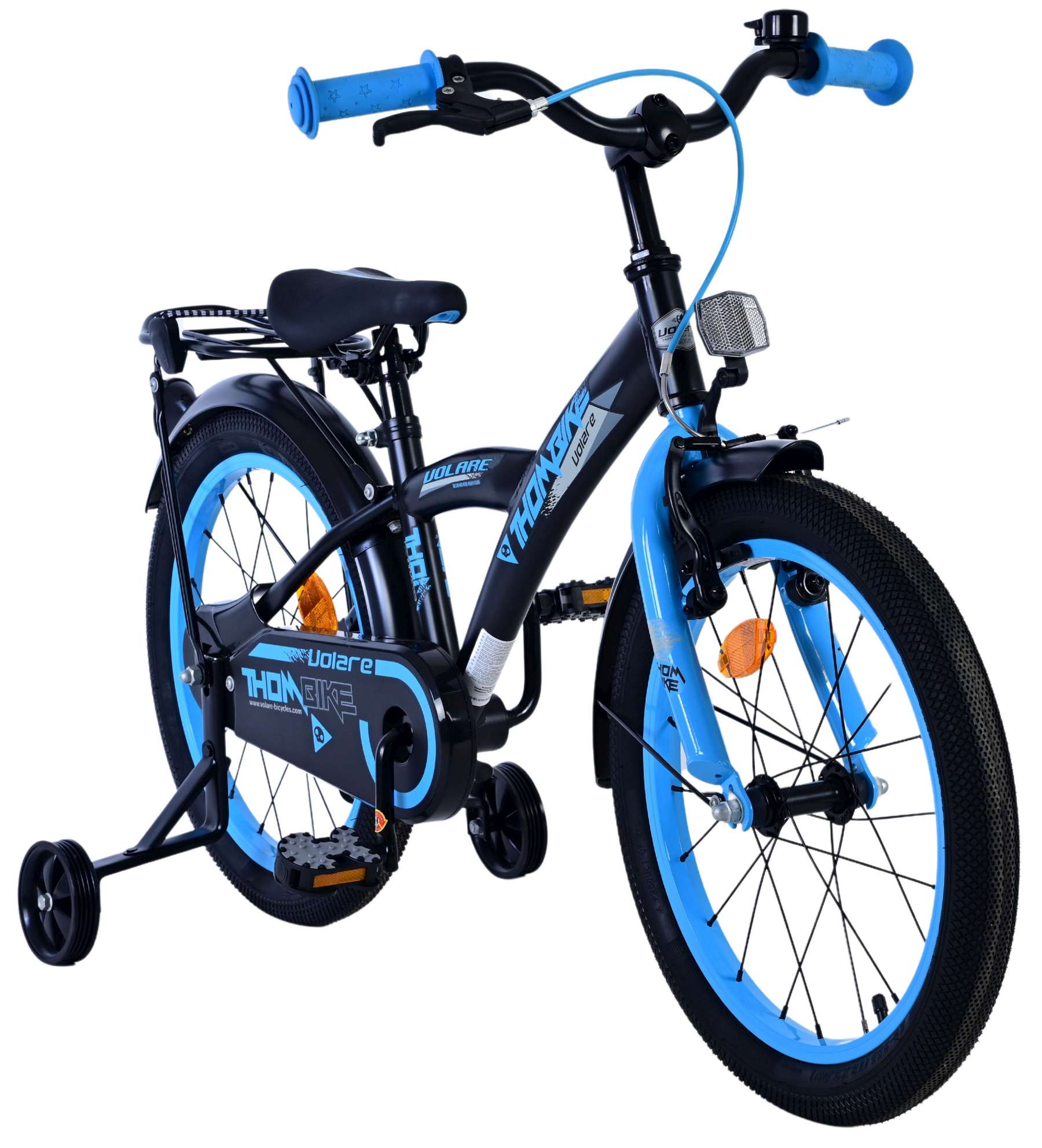 Volare Thombike Kinderfiets - Jongens - 18 inch - Zwart Blauw 7 Volare Thombike Kinderfiets - Jongens - 18 inch - Zwart Blauw - Afbeelding 7