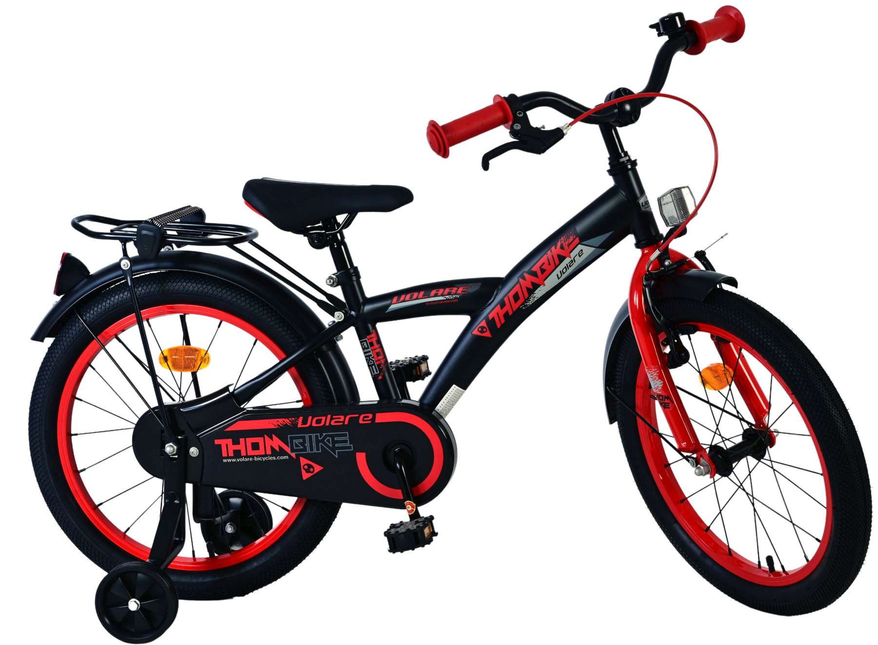 Volare Thombike Kinderfiets - Jongens - 18 inch - Zwart Rood 10 Volare Thombike Kinderfiets - Jongens - 18 inch - Zwart Rood - Afbeelding 10