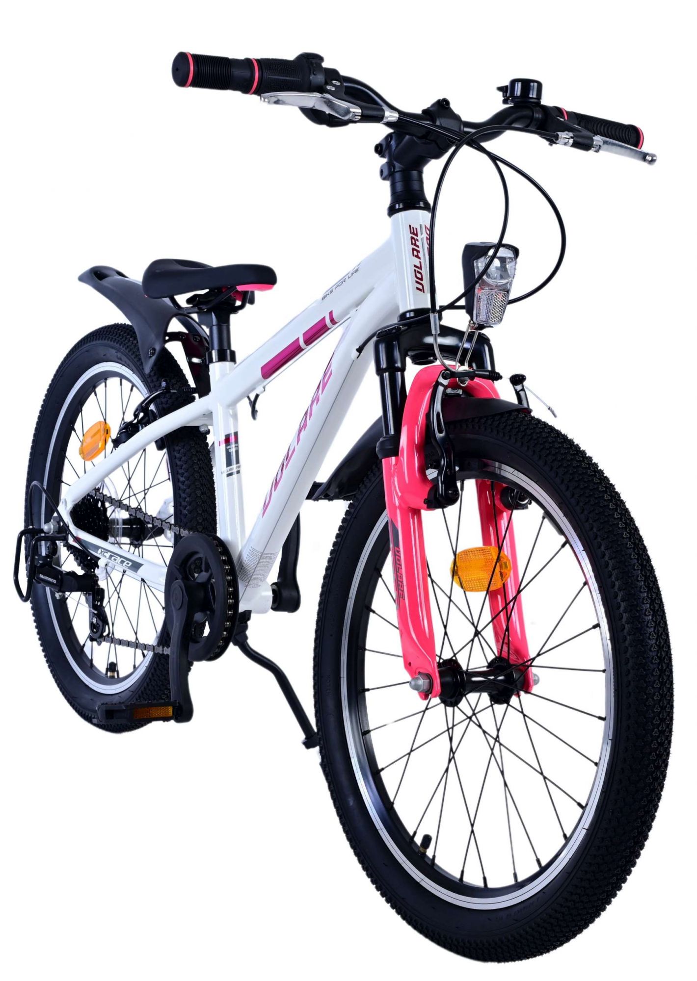 Volare XC Race Kinderfiets - 20 inch - 7 speed - Wit Roze 6 Volare XC Race Kinderfiets - 20 inch - 7 speed - Wit Roze - Afbeelding 6