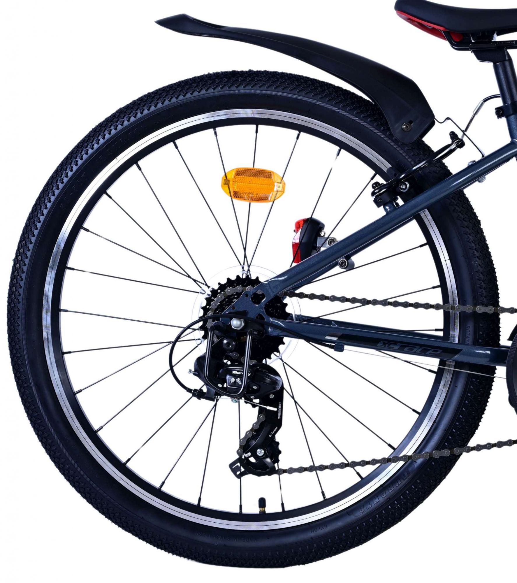 Volare XC Race Kinderfiets - 24 inch - 21 speed - Rood/Grijs 2 Volare XC Race Kinderfiets - 24 inch - 21 speed - Rood/Grijs - Afbeelding 2