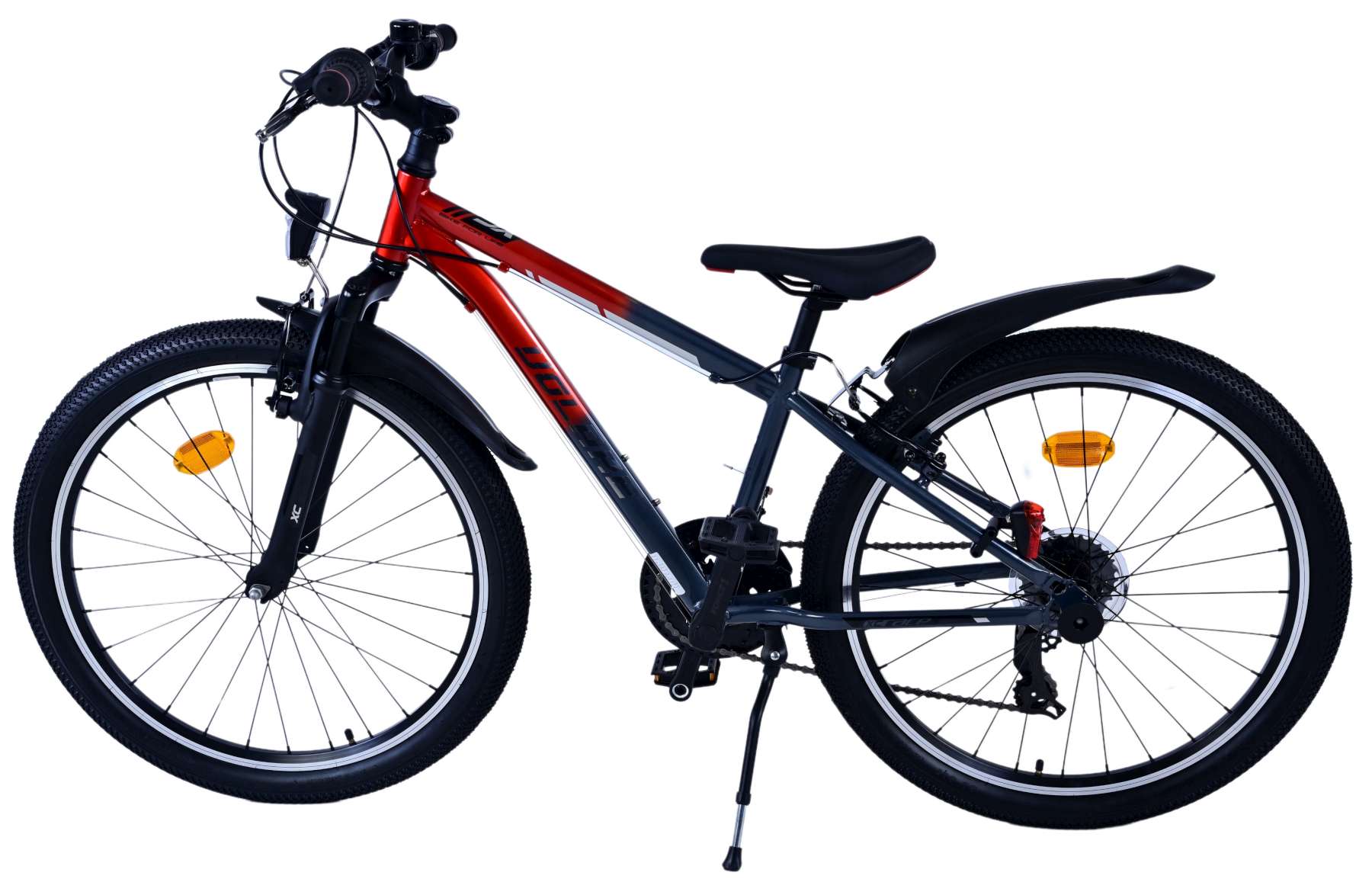 Volare XC Race Kinderfiets - 24 inch - 21 speed - Rood/Grijs 8 Volare XC Race Kinderfiets - 24 inch - 21 speed - Rood/Grijs - Afbeelding 8