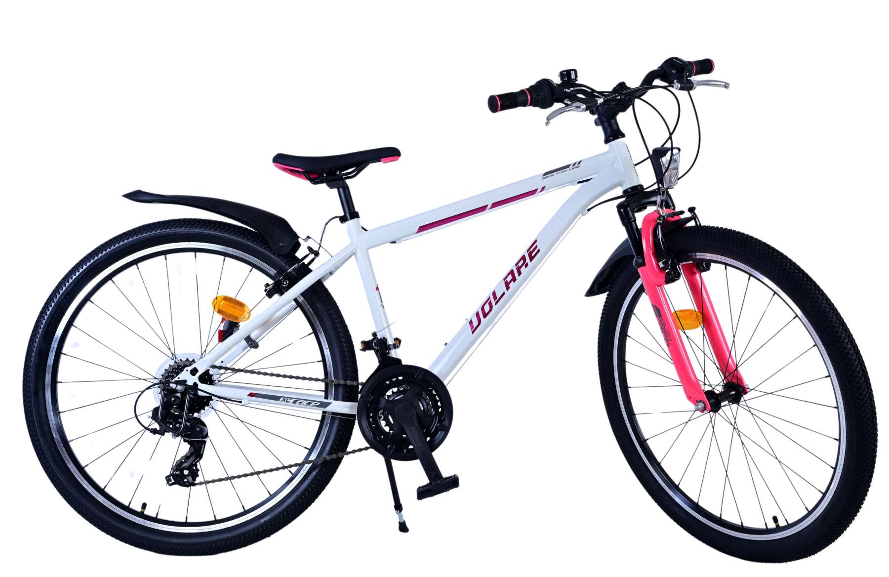 Volare XC Race Kinderfiets - 26 inch - 21 speed - Wit Roze 11 Volare XC Race Kinderfiets - 26 inch - 21 speed - Wit Roze - Afbeelding 11