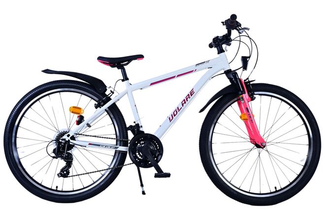 Volare XC Race Kinderfiets - 26 inch - 21 speed - Wit Roze 1 Volare XC Race Kinderfiets - 26 inch - 21 speed - Wit Roze