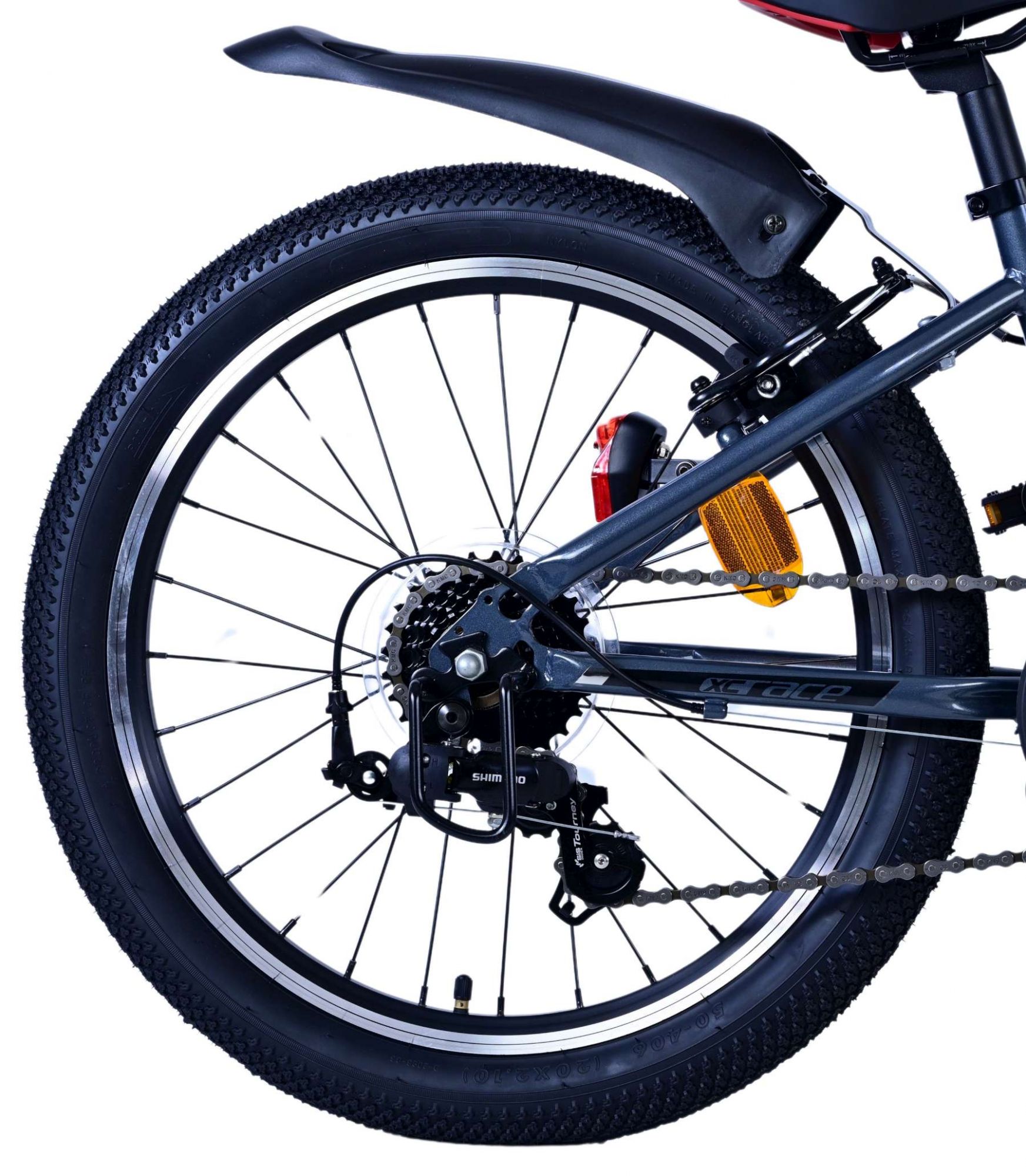 Volare XC Race Kinderfiets - 20 inch - 7 speed - Rood/Grijs 2 Volare XC Race Kinderfiets - 20 inch - 7 speed - Rood/Grijs - Afbeelding 2